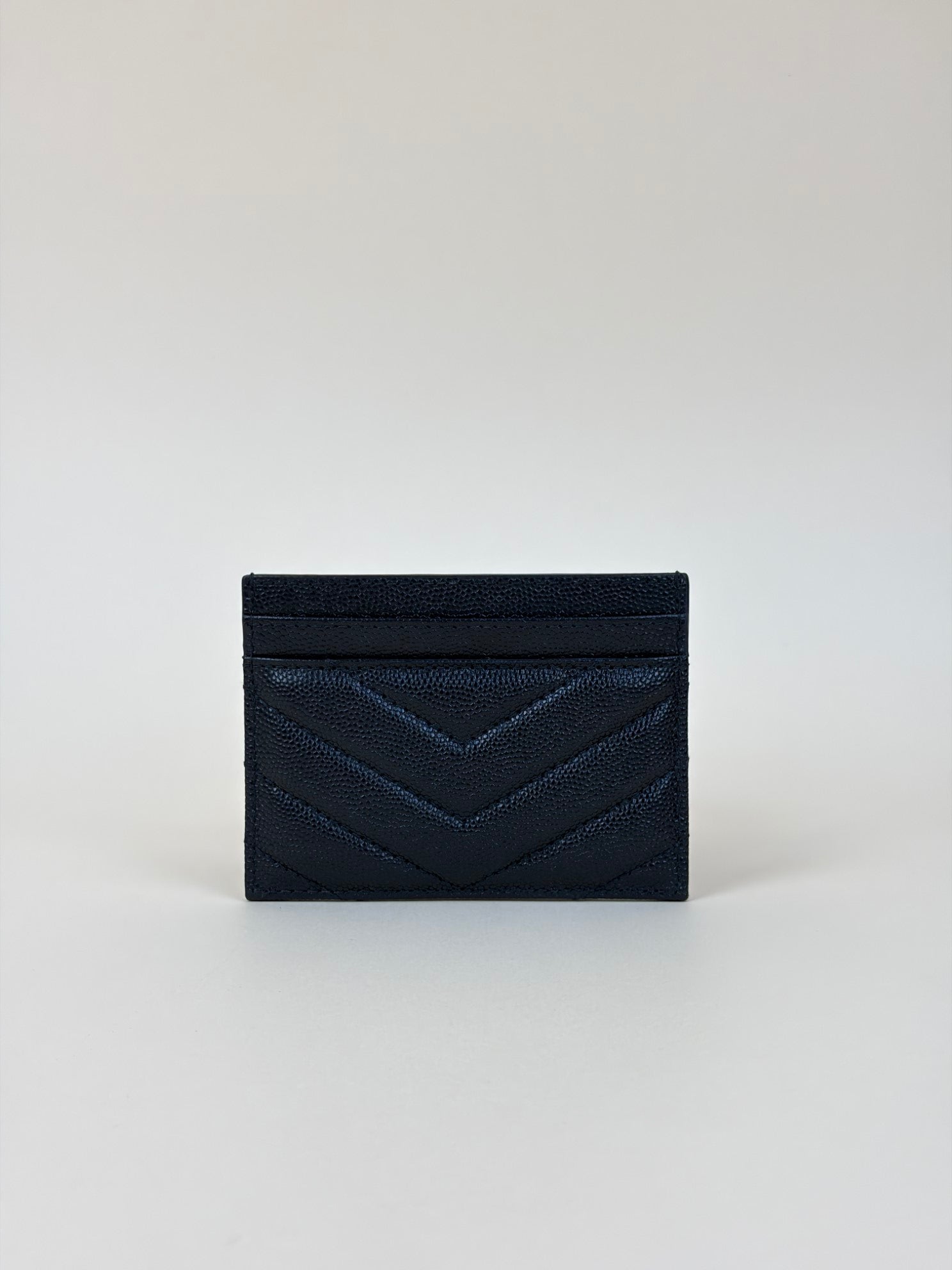 YSL Black Cassandre Matelasse Card Holder