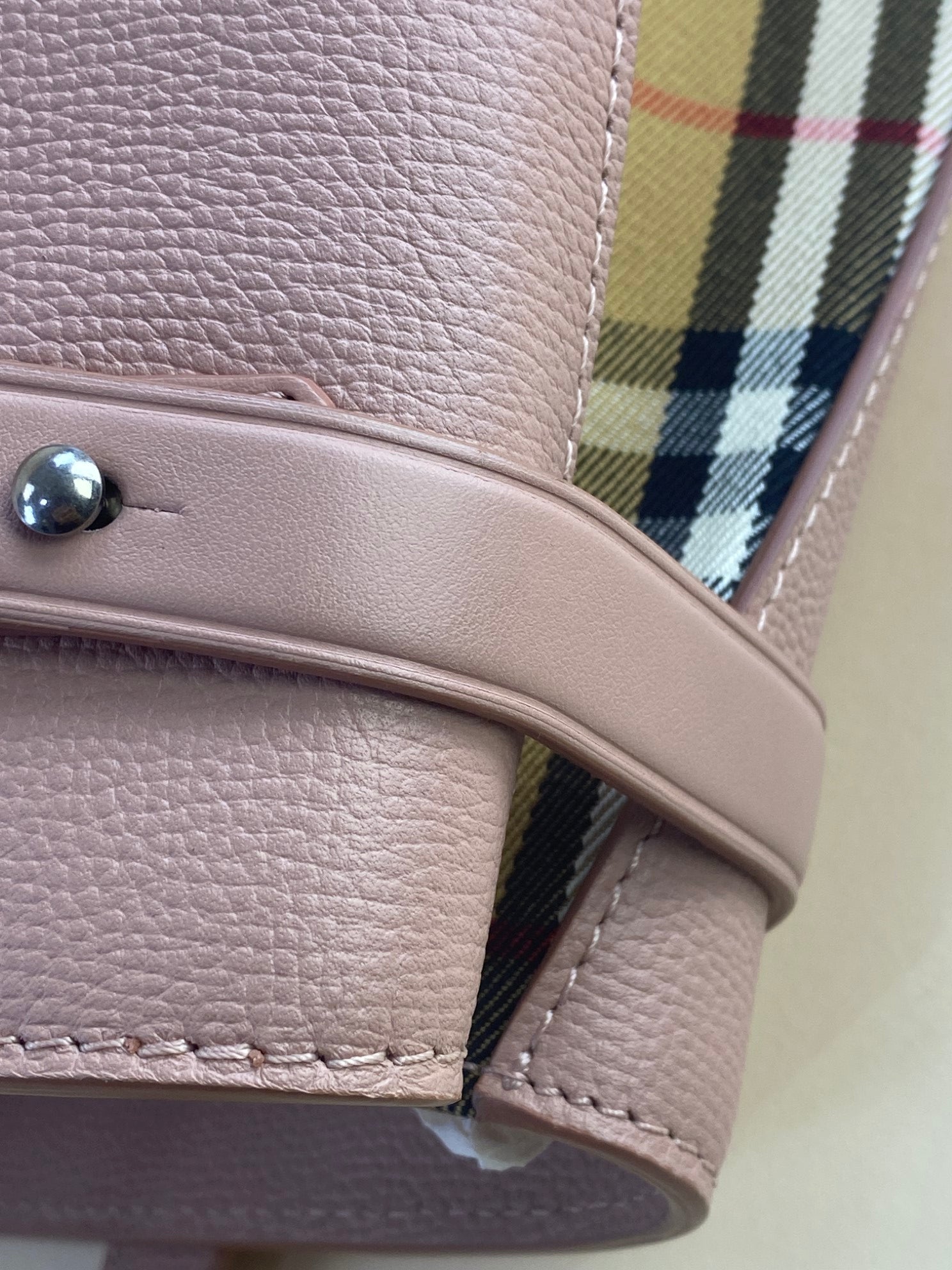 Burberry pink Banner Medium Bag