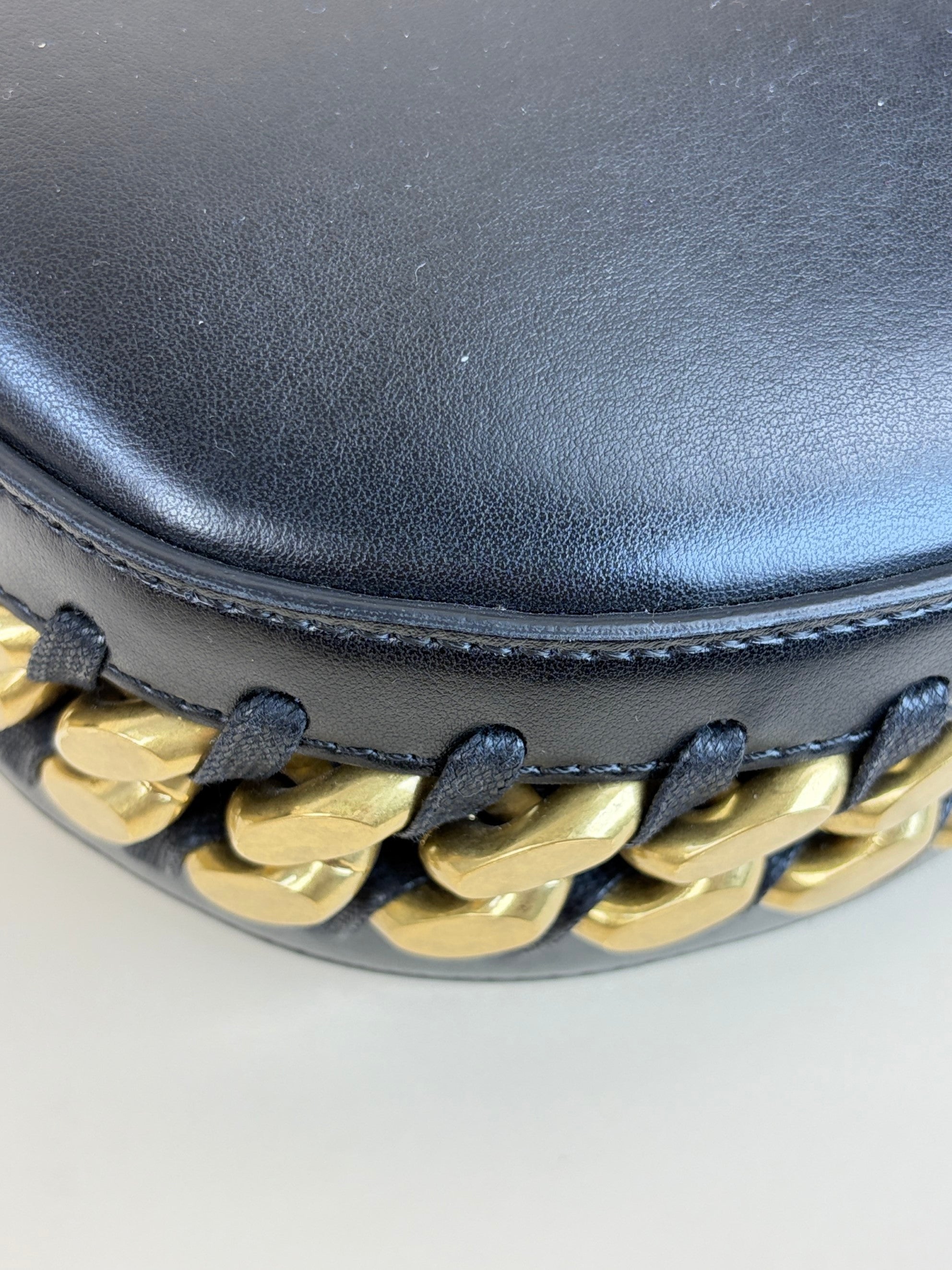Stella Mccartney Black Frayme Small Shoulder Bag