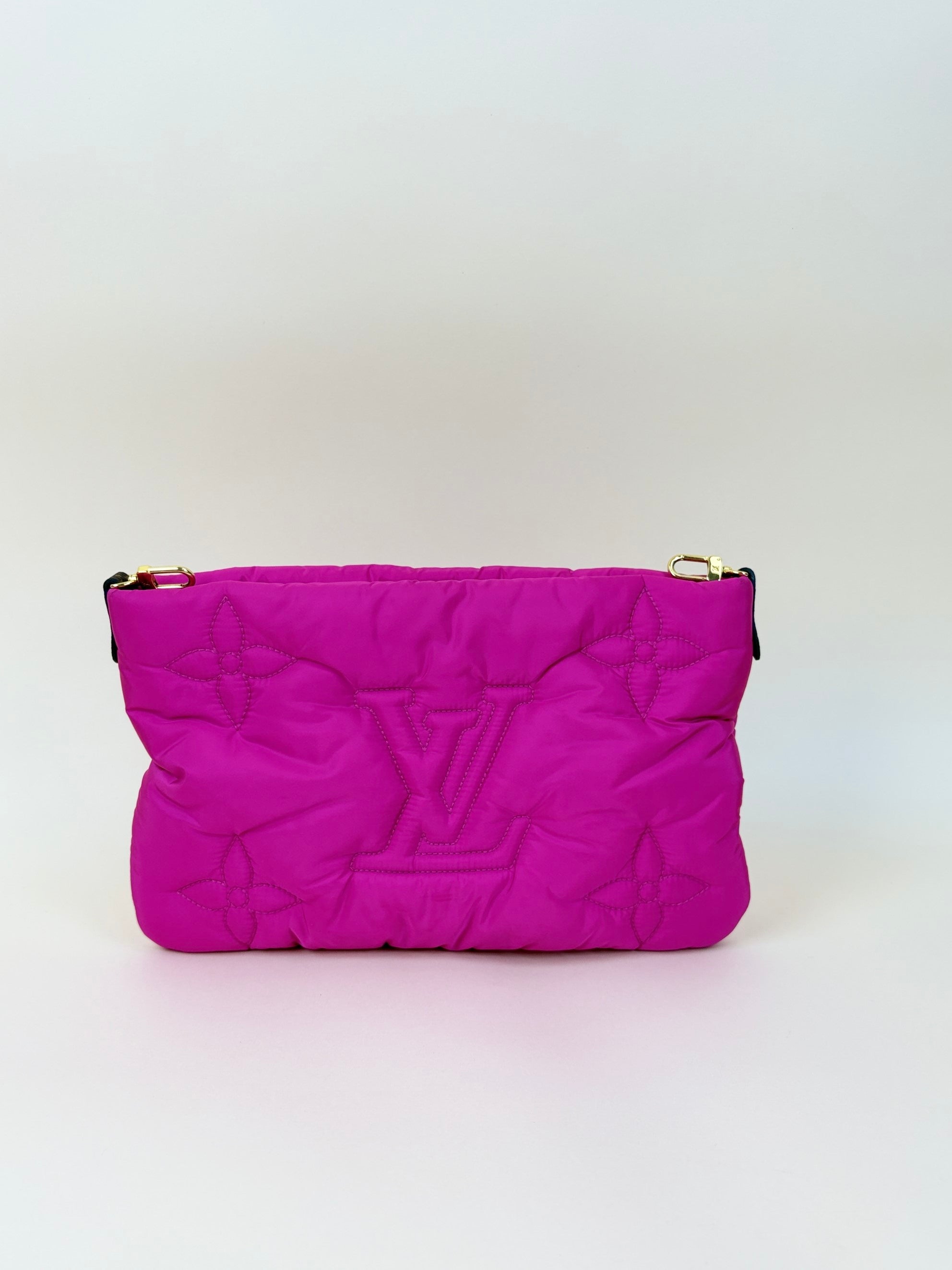 louis Vuitton monogram maxi-multi pochette pillow black-fushia