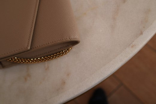 YSL Beige Uptown WOC-Wallet Chain-YSL-The Closet Egypt