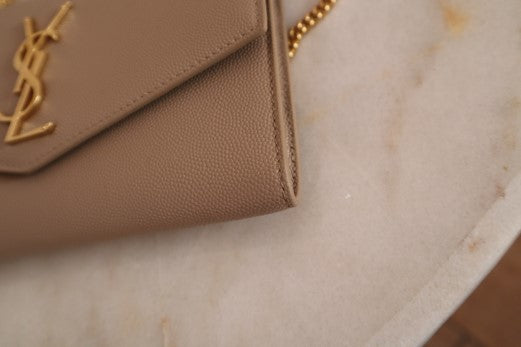 YSL Beige Uptown WOC-Wallet Chain-YSL-The Closet Egypt