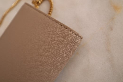 YSL Beige Uptown WOC-Wallet Chain-YSL-The Closet Egypt