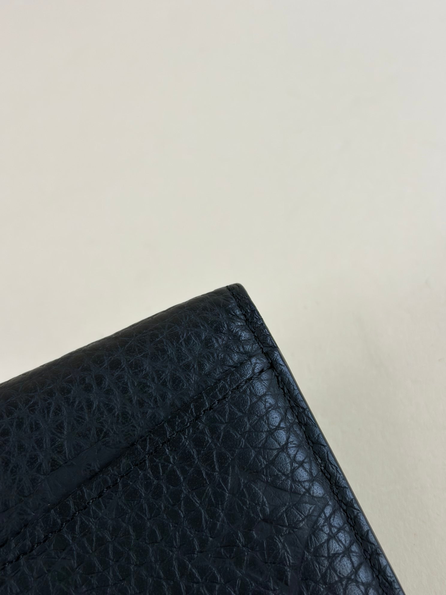 Louis Vuitton pocket organizer black empreinte small wallet
