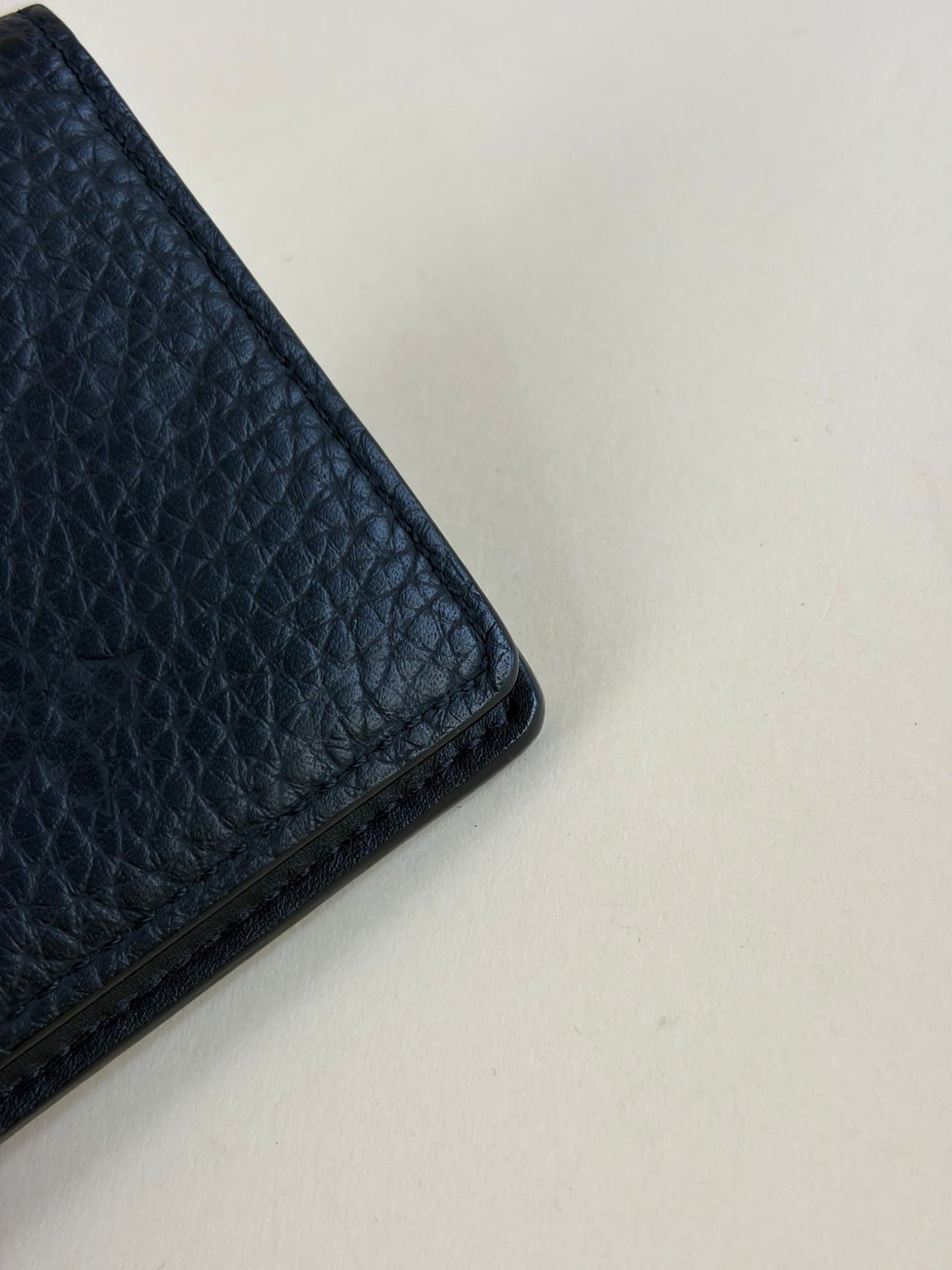 Louis Vuitton pocket organizer black empreinte small wallet