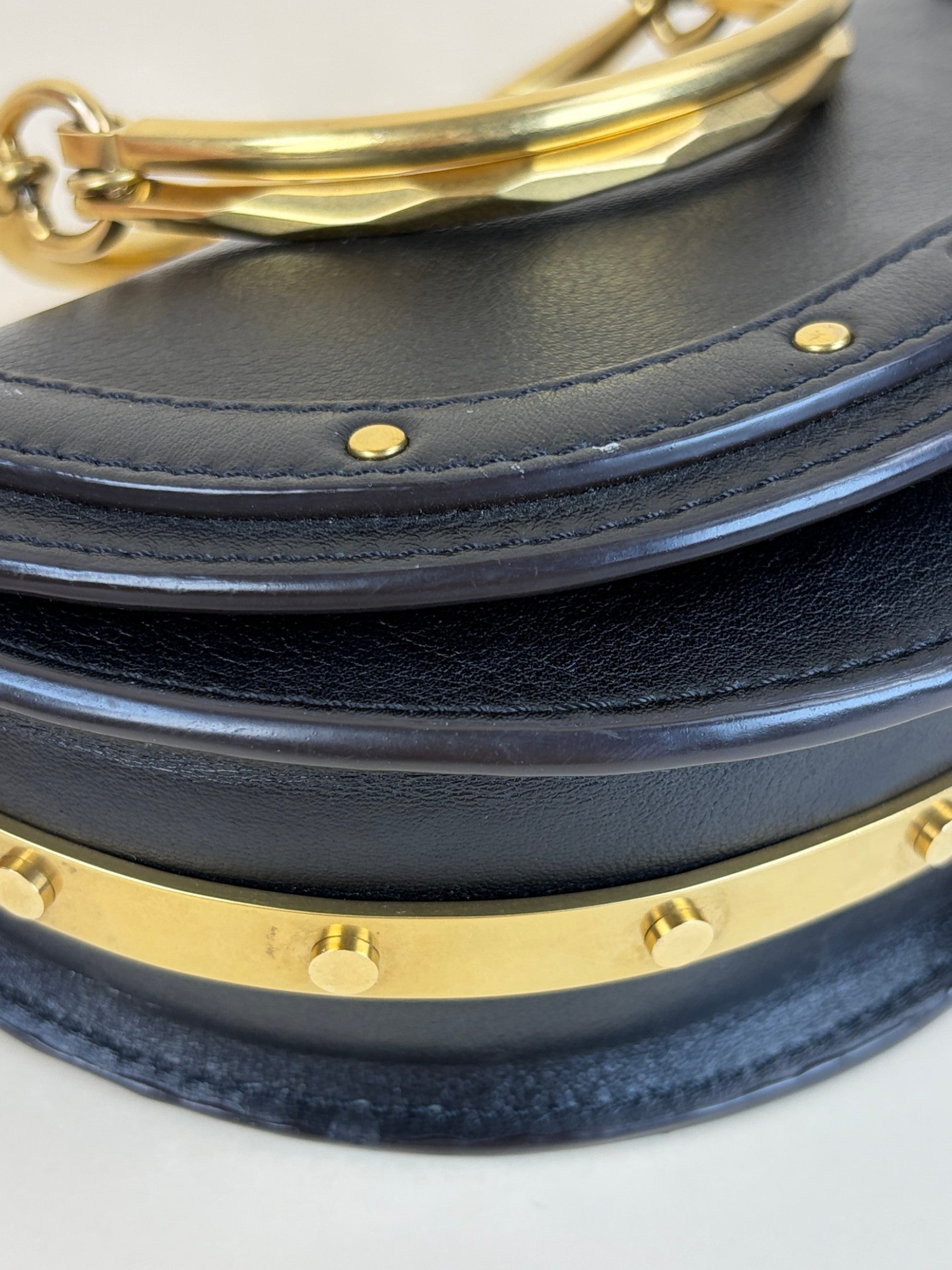 Chloe Black Small Nile Bracelet Minaudiere Bag