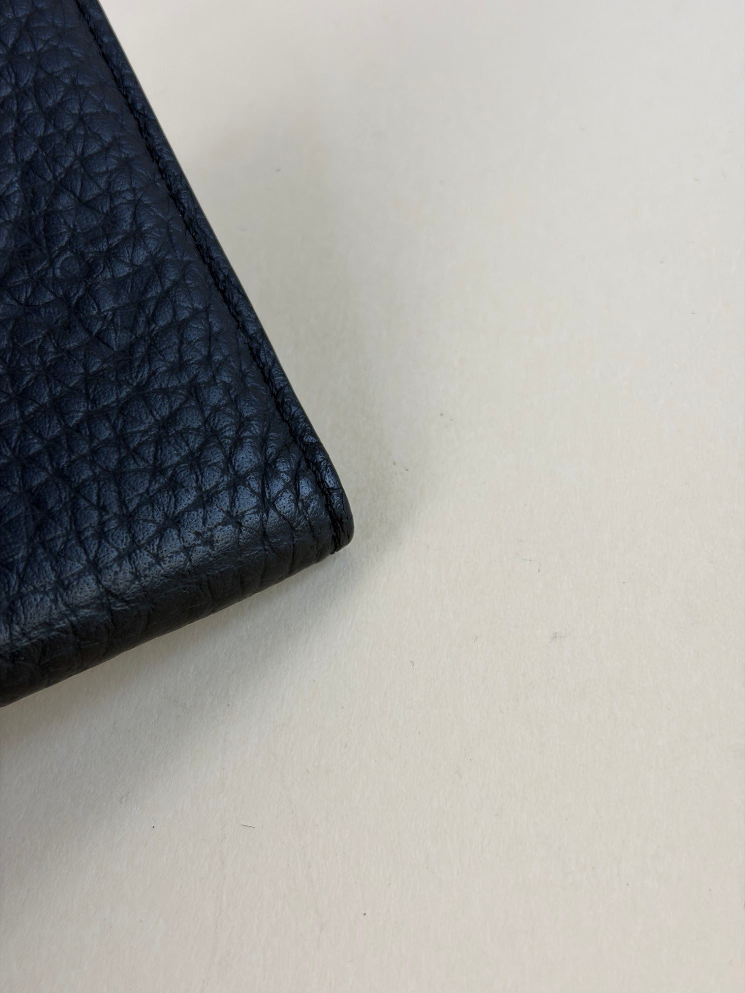 Louis Vuitton pocket organizer black empreinte small wallet