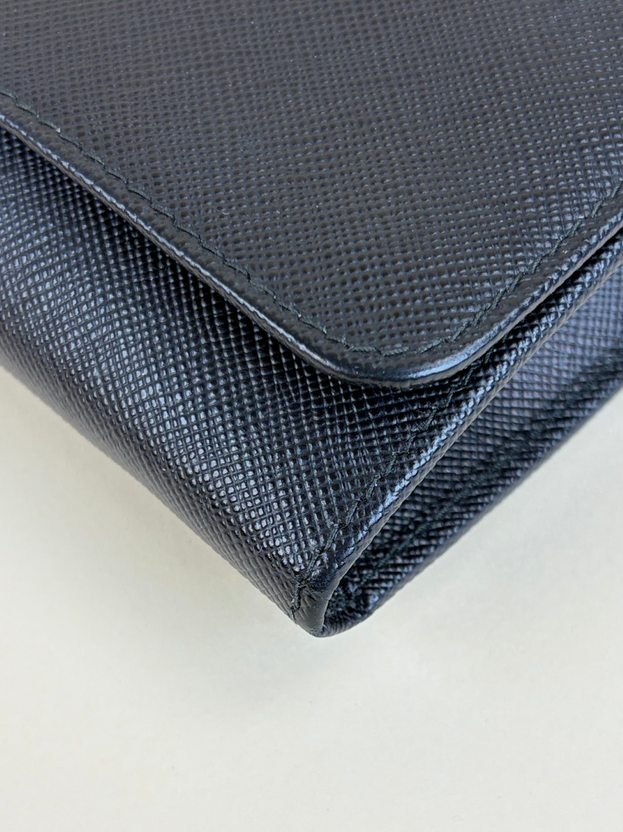 Prada Black Wallet On Chain Clutch Bag