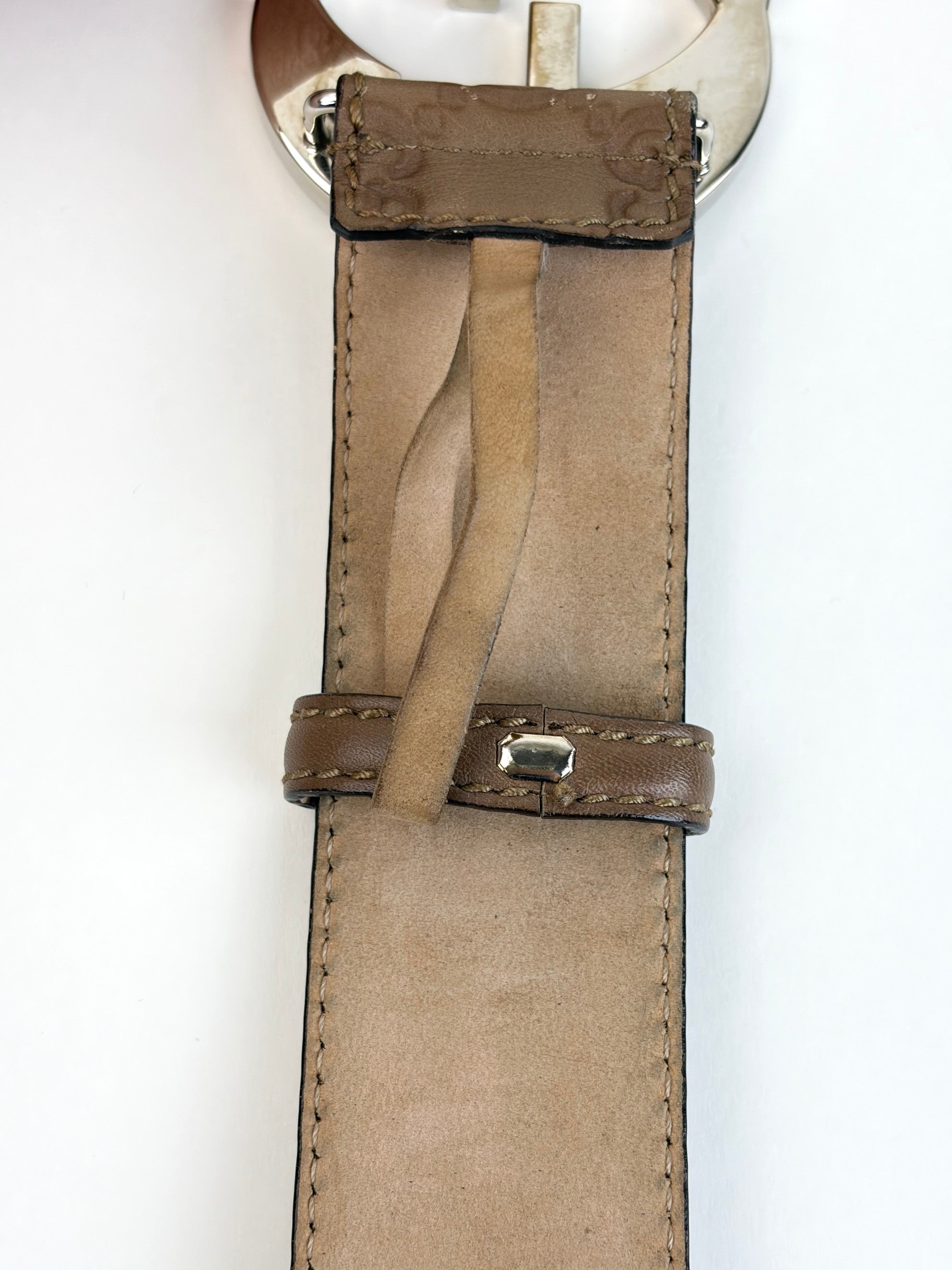 Gucci brown gg interlocking g belt