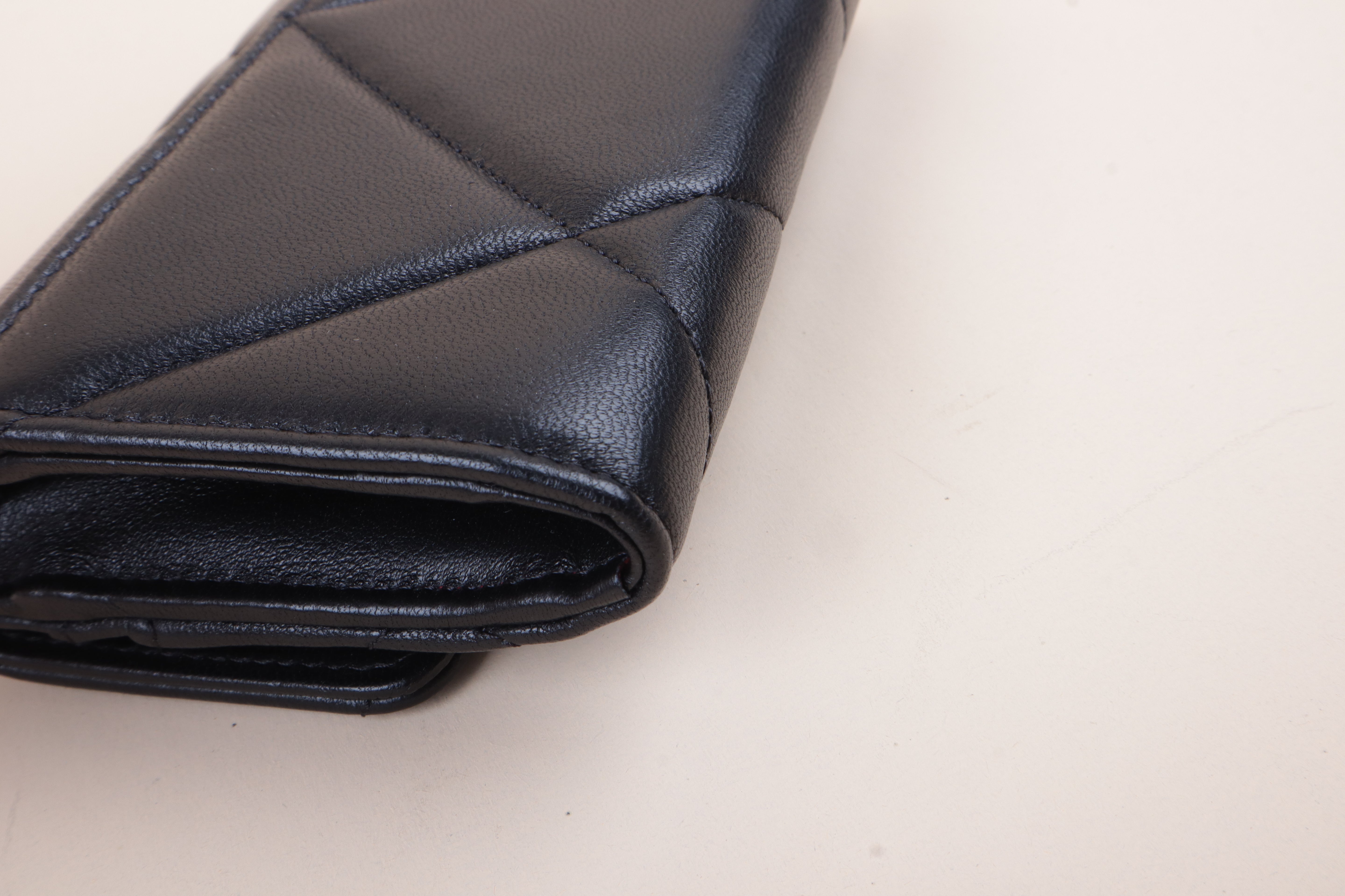 Chanel Black 19 Flap Wallet