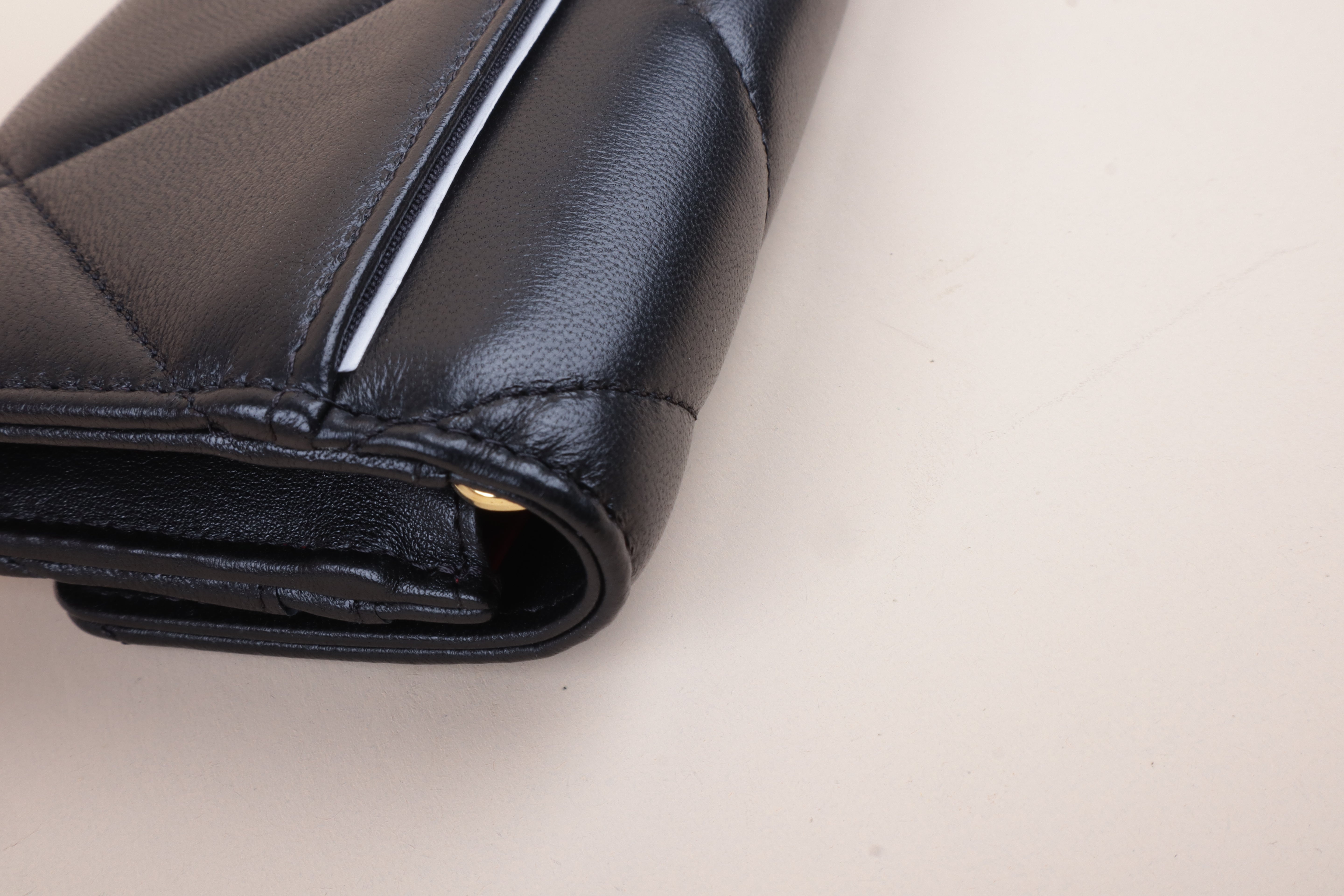 Chanel Black 19 Flap Wallet