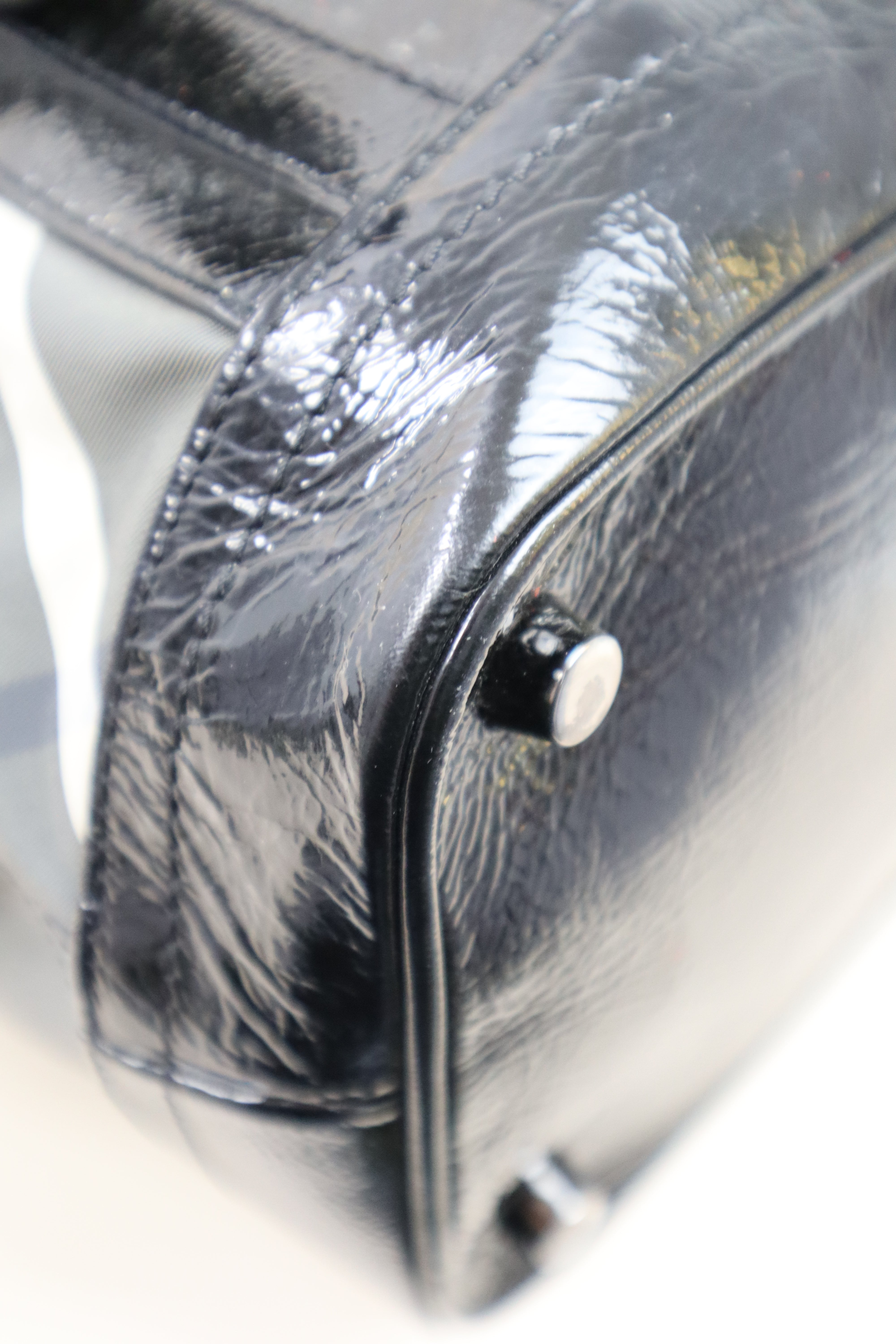 Burberry Black Beat Check Shoulder Bag