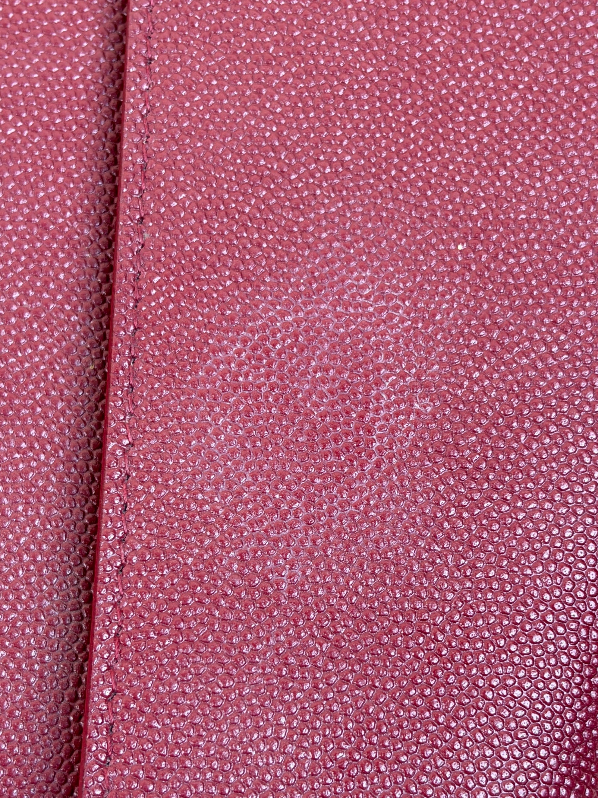 YSL burgundy leather Uptown pouch