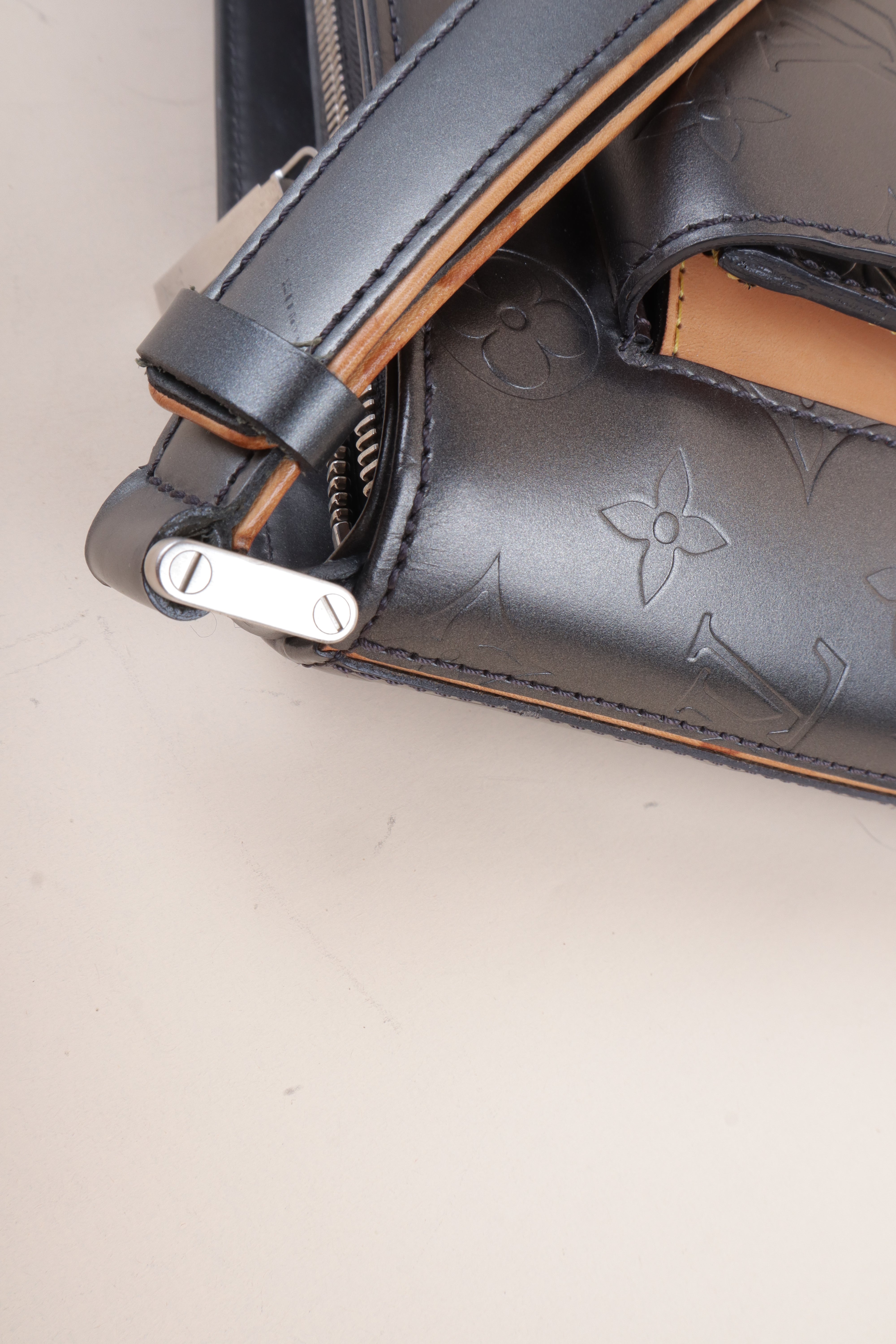 Louis Vuitton Gray Monogram Mat Allston Shoulder Bag
