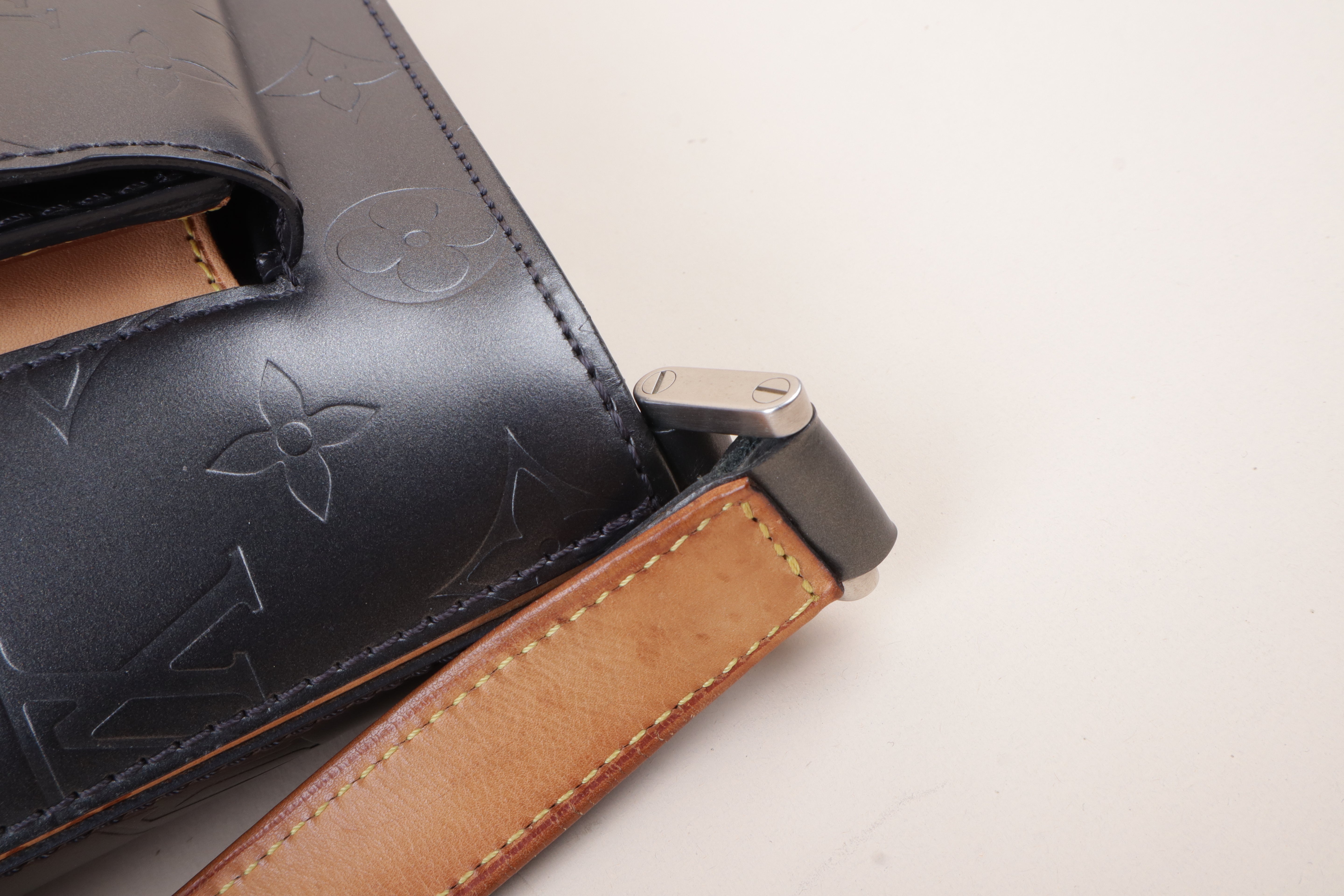 Louis Vuitton Gray Monogram Mat Allston Shoulder Bag