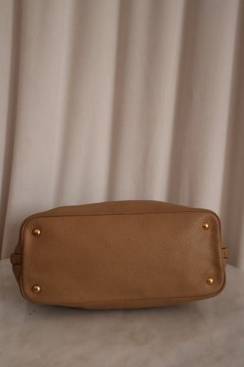 Prada Beige Vitello Daino Shoulder Bag