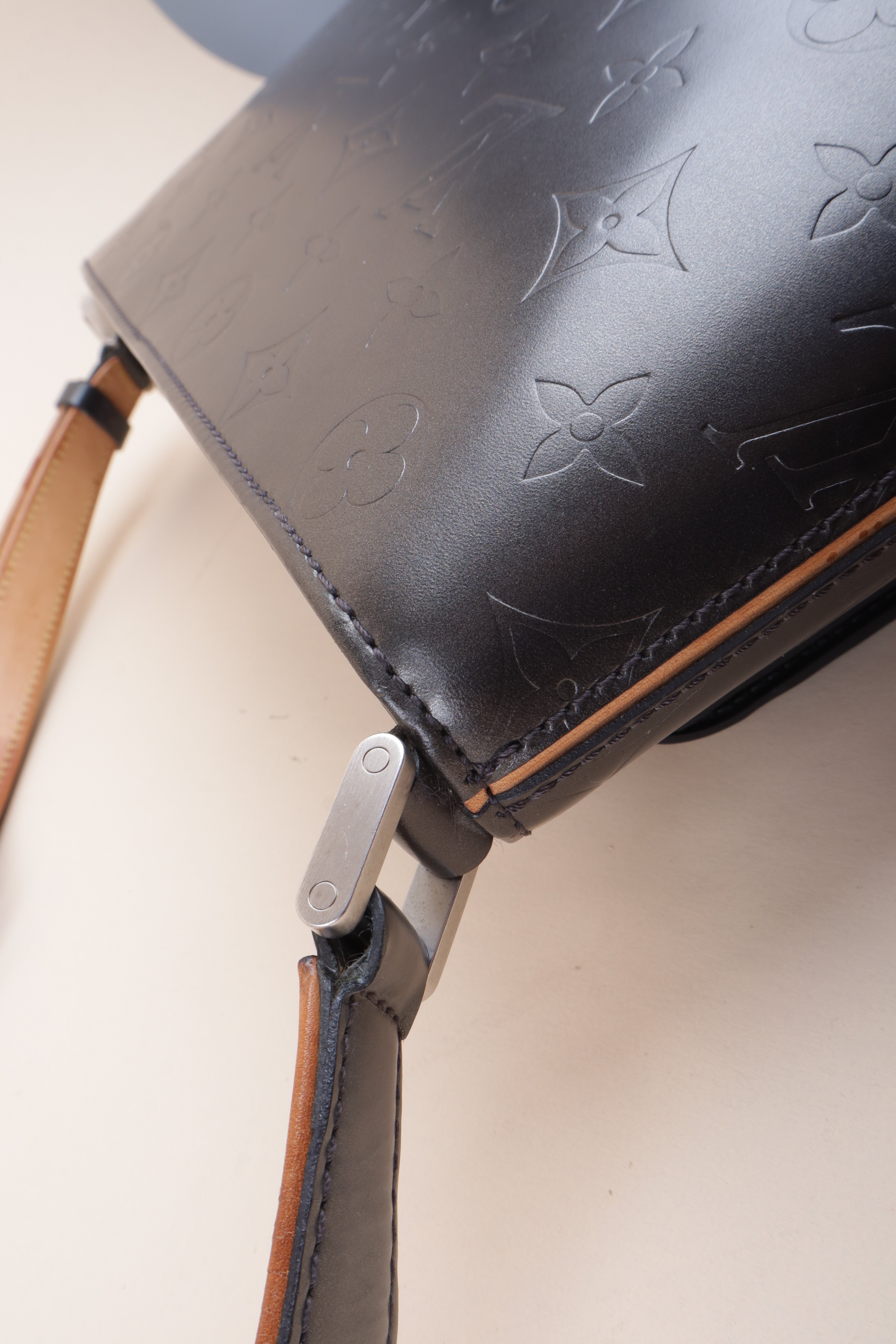 Louis Vuitton Gray Monogram Mat Allston Shoulder Bag