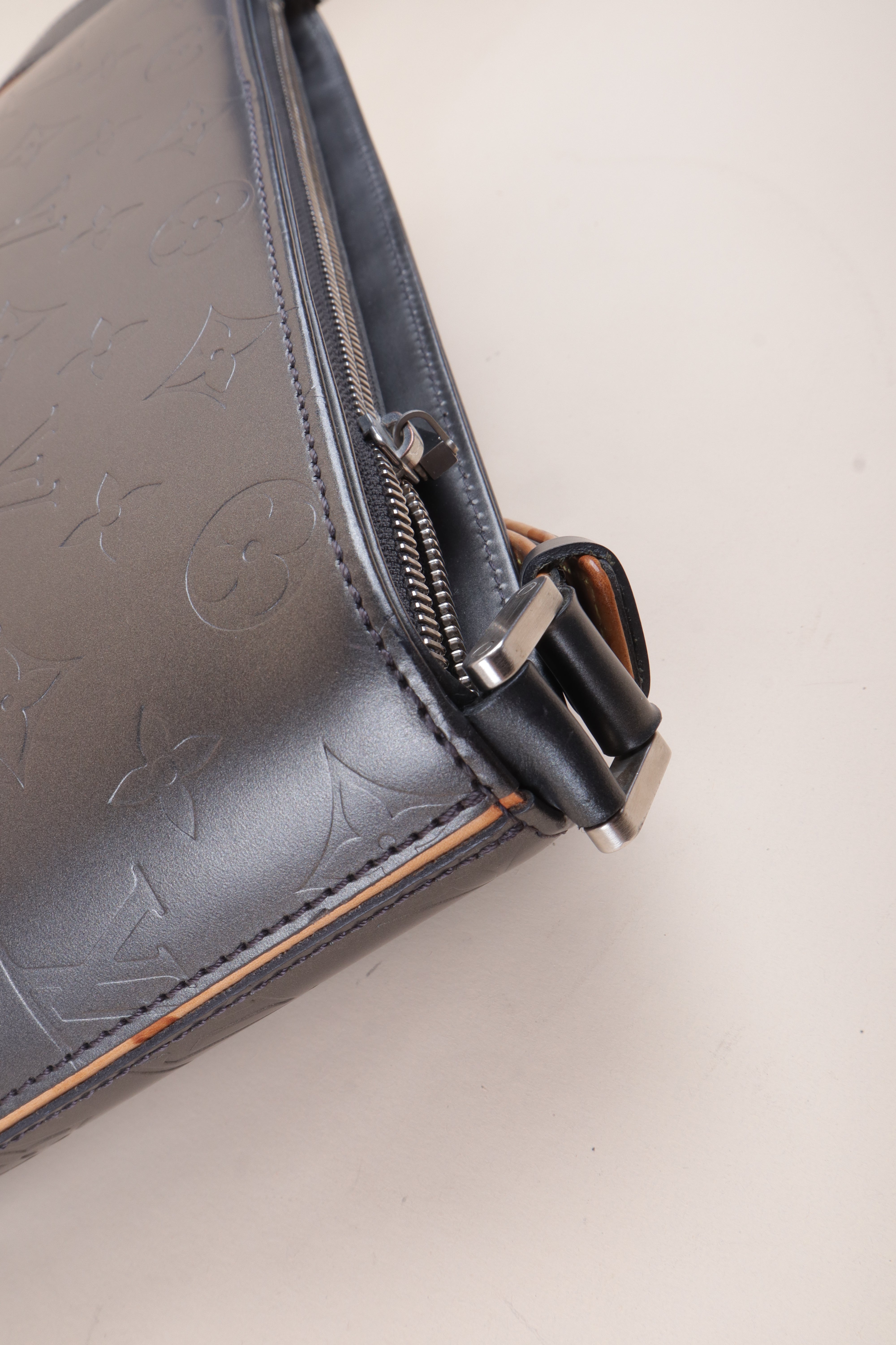 Louis Vuitton Gray Monogram Mat Allston Shoulder Bag
