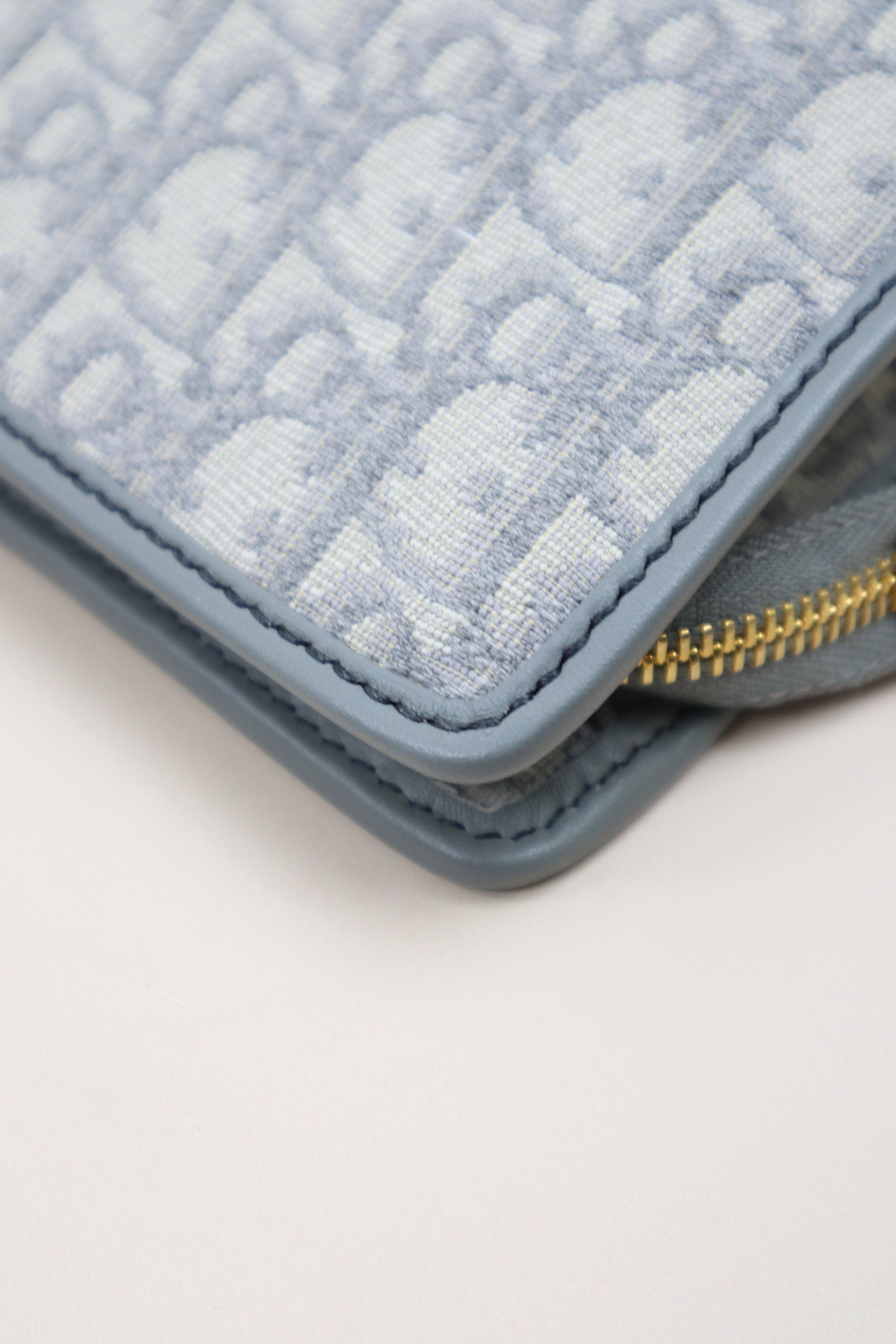 Christian Dior Grey Oblique Pouch