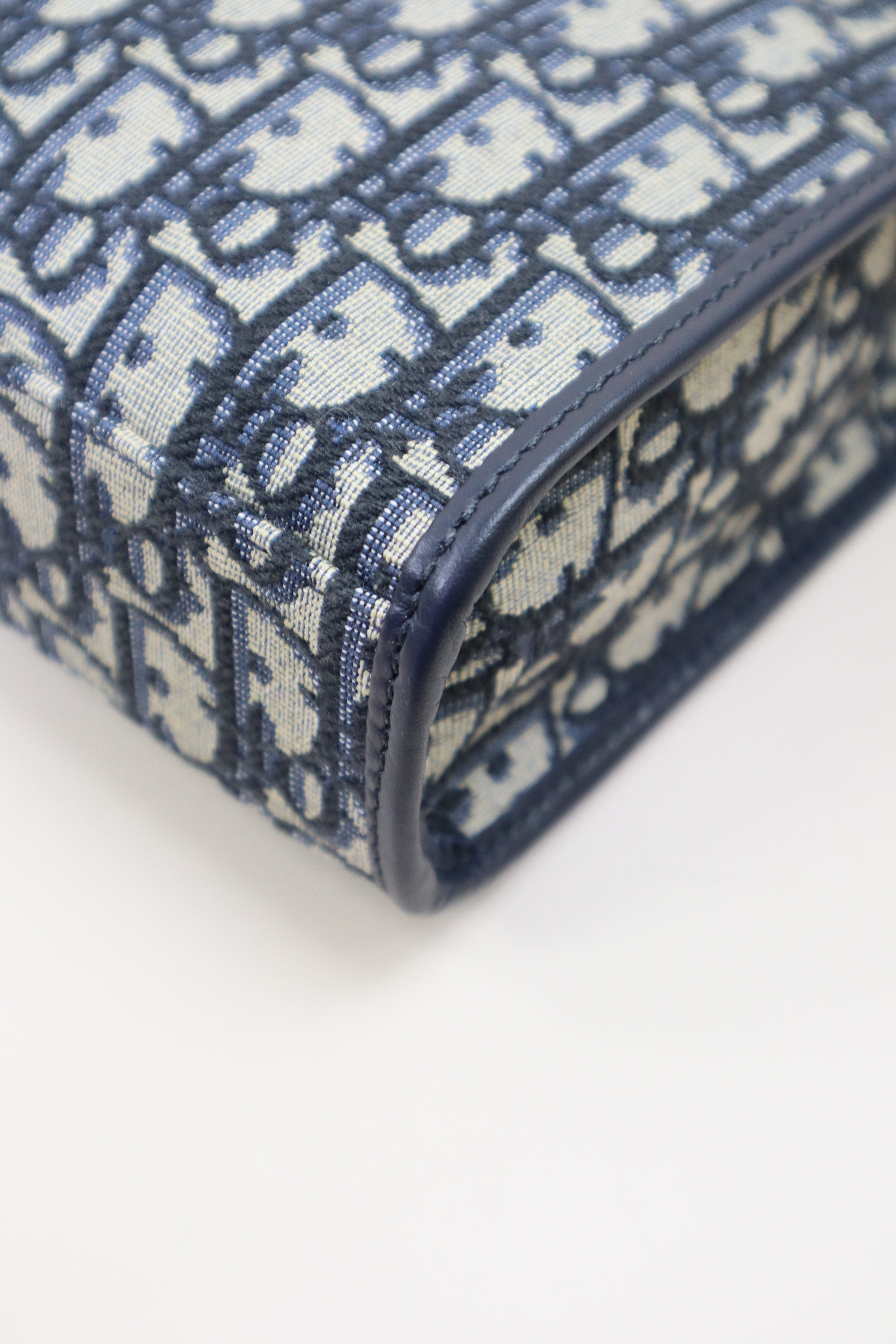 Christian Dior Blue Montaigne Oblique Pouch-Pouch-Christian Dior-The Closet Egypt