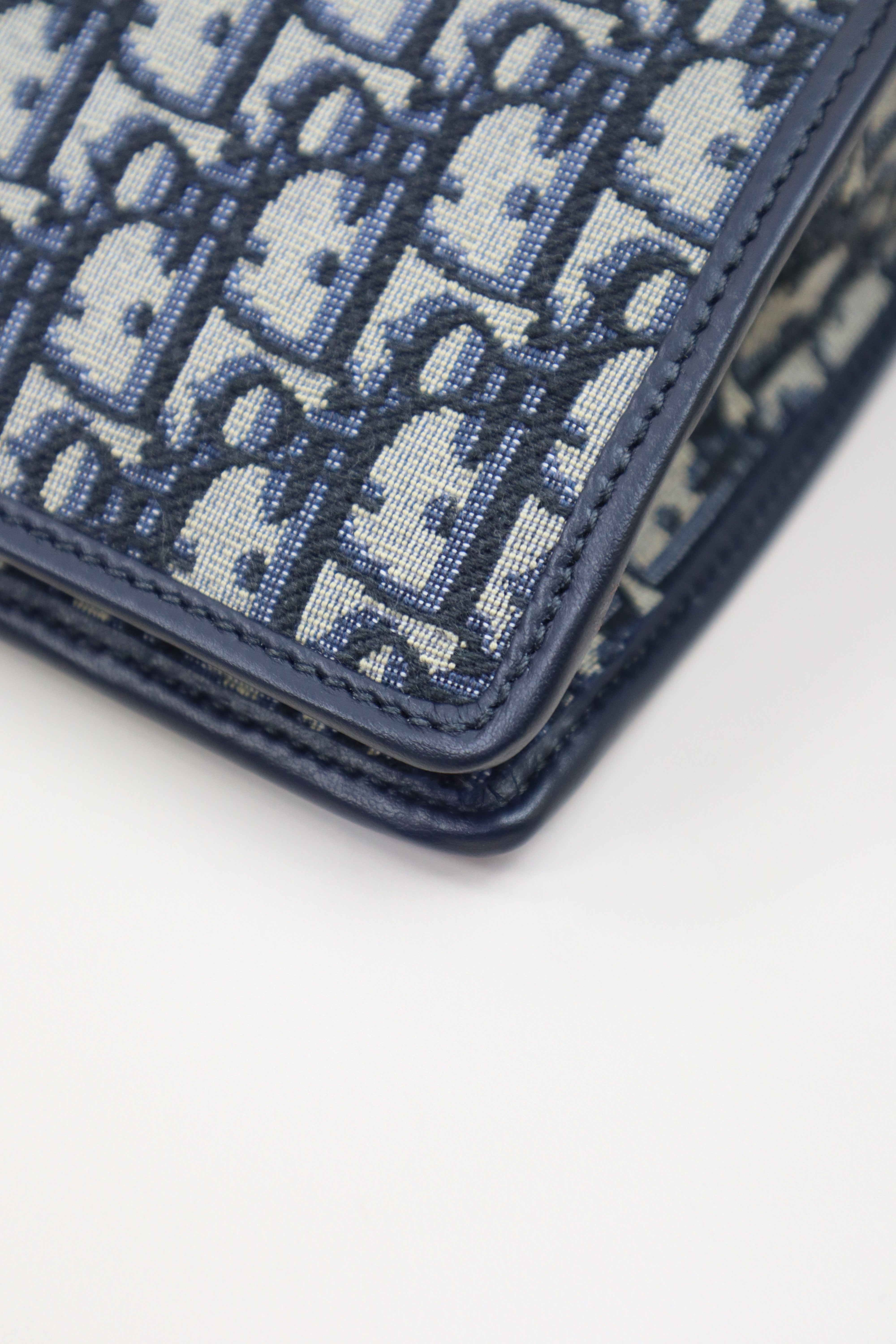 Christian Dior Blue Montaigne Oblique Pouch-Pouch-Christian Dior-The Closet Egypt