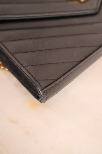 YSL Black Classic Cassandre WOC-Wallet Chain-YSL-The Closet Egypt