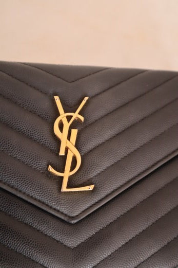 YSL Black Classic Cassandre WOC-Wallet Chain-YSL-The Closet Egypt