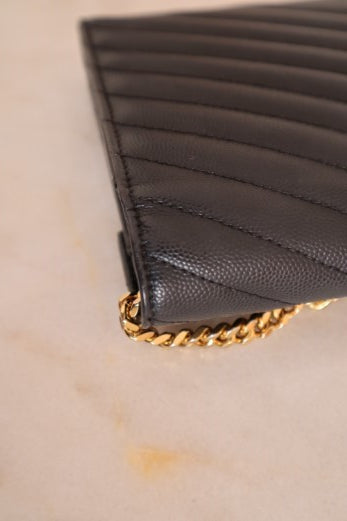 YSL Black Classic Cassandre WOC-Wallet Chain-YSL-The Closet Egypt