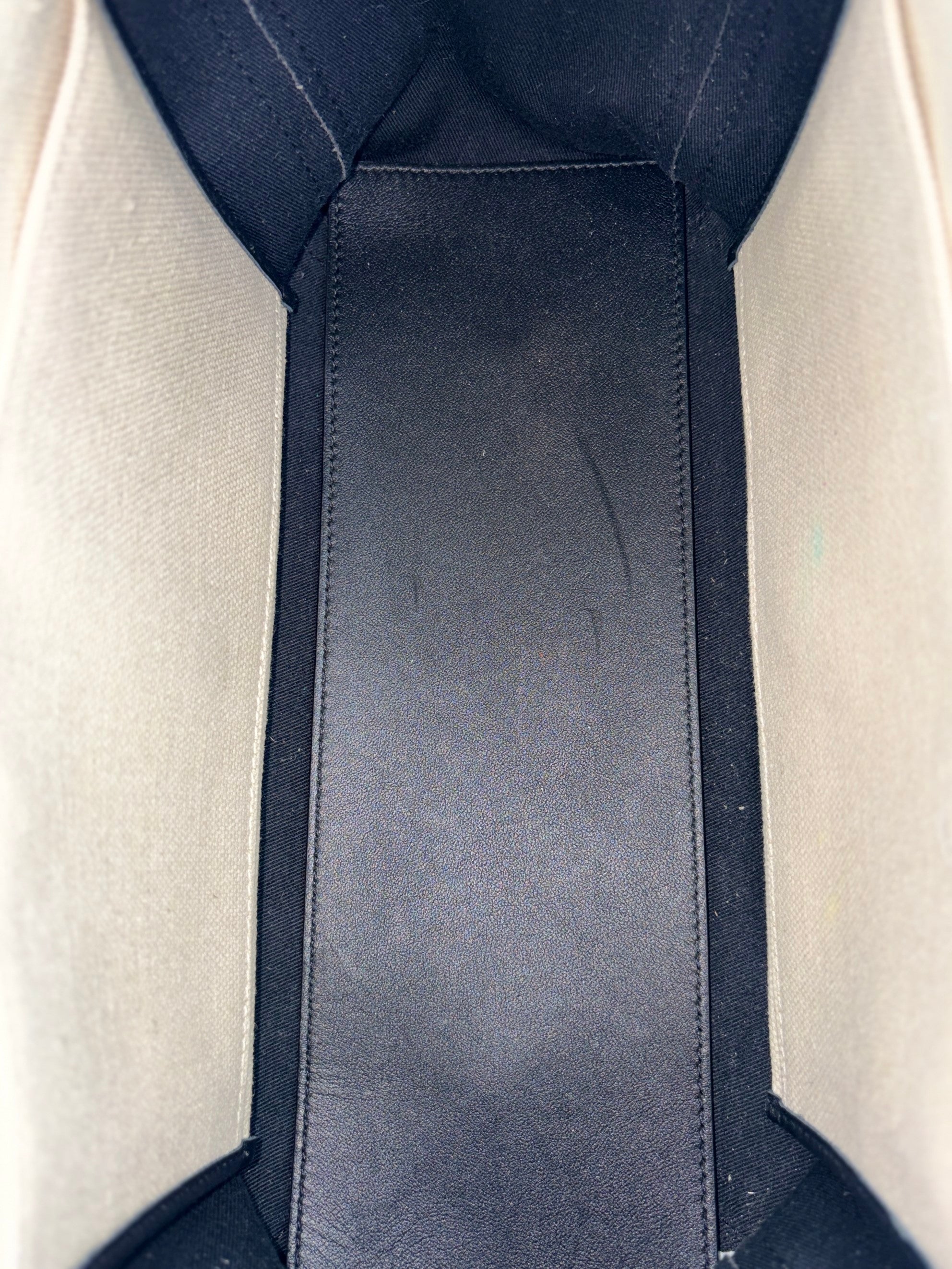 Valentino natural black canvas calfskin VLTN print small rock stud tote bag