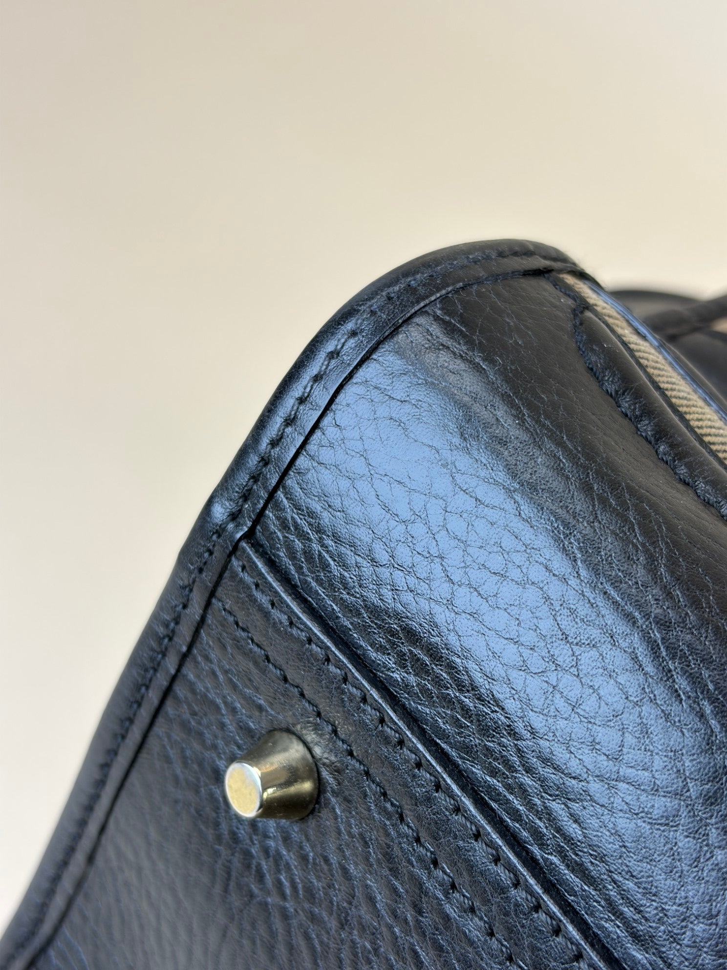 Burberry Black Manor house check Tote Bag