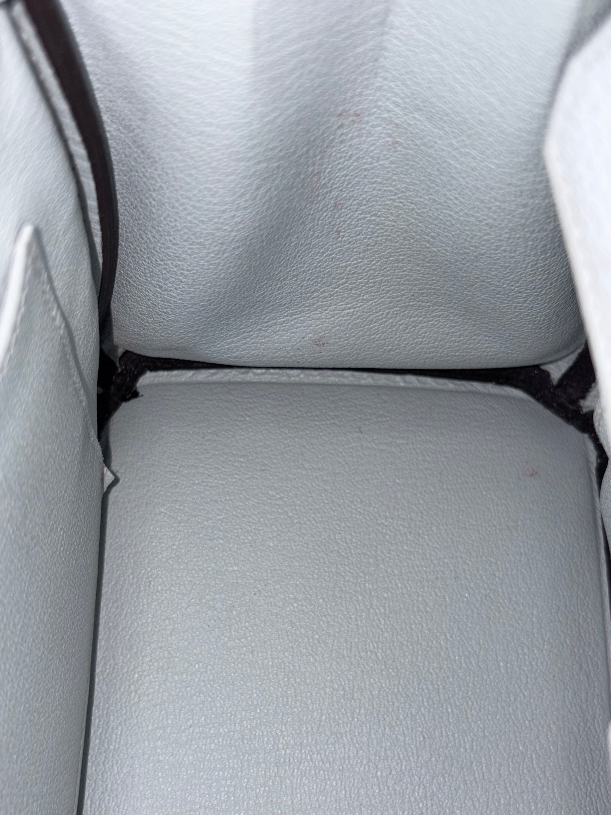 Hermes gris Perle Togo leather Birkin 25 bag