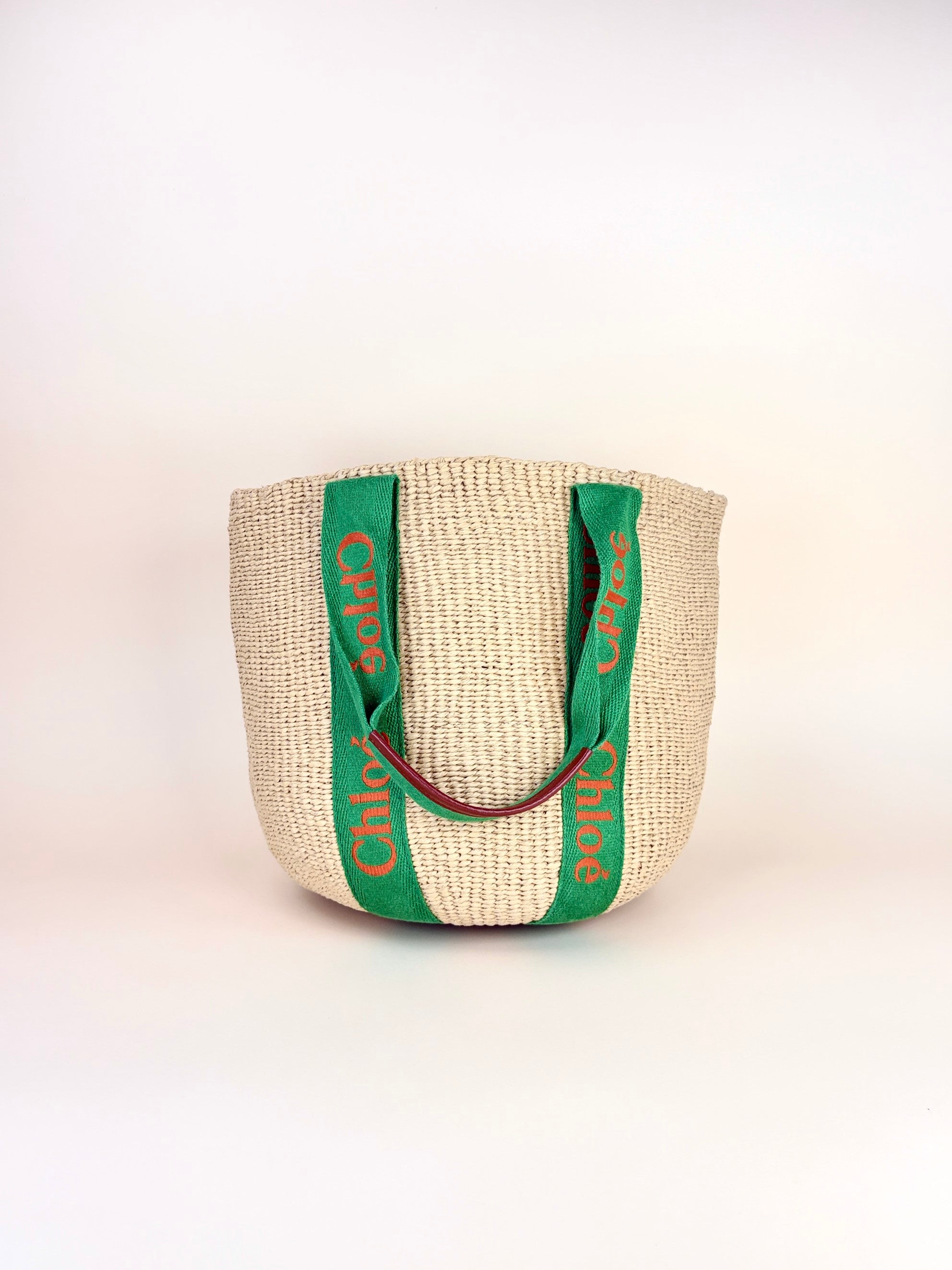 Chloe Bicolor Large Woody Basket Bag