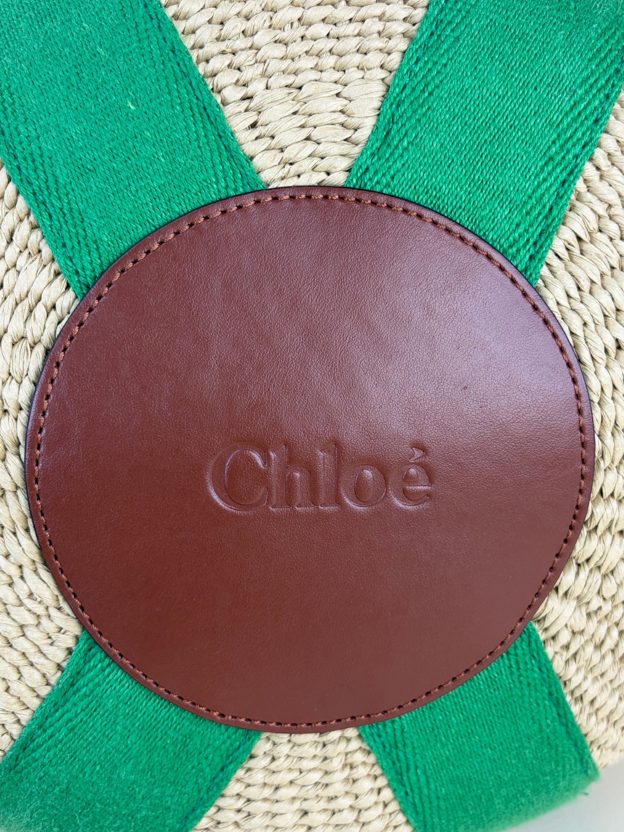 Chloe Bicolor Large Woody Basket Bag
