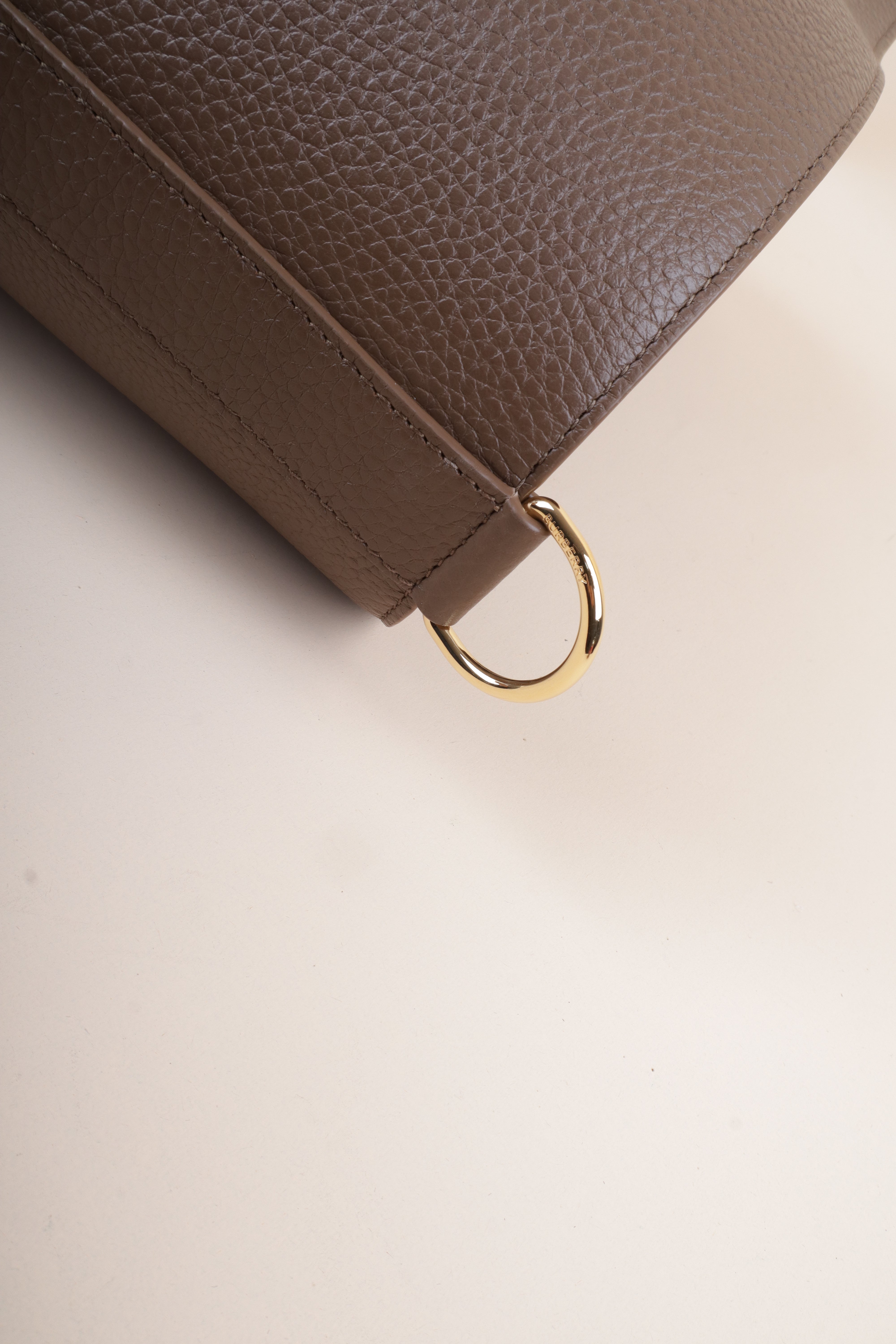 Burberry Brown Earth Medium Bucket Bag