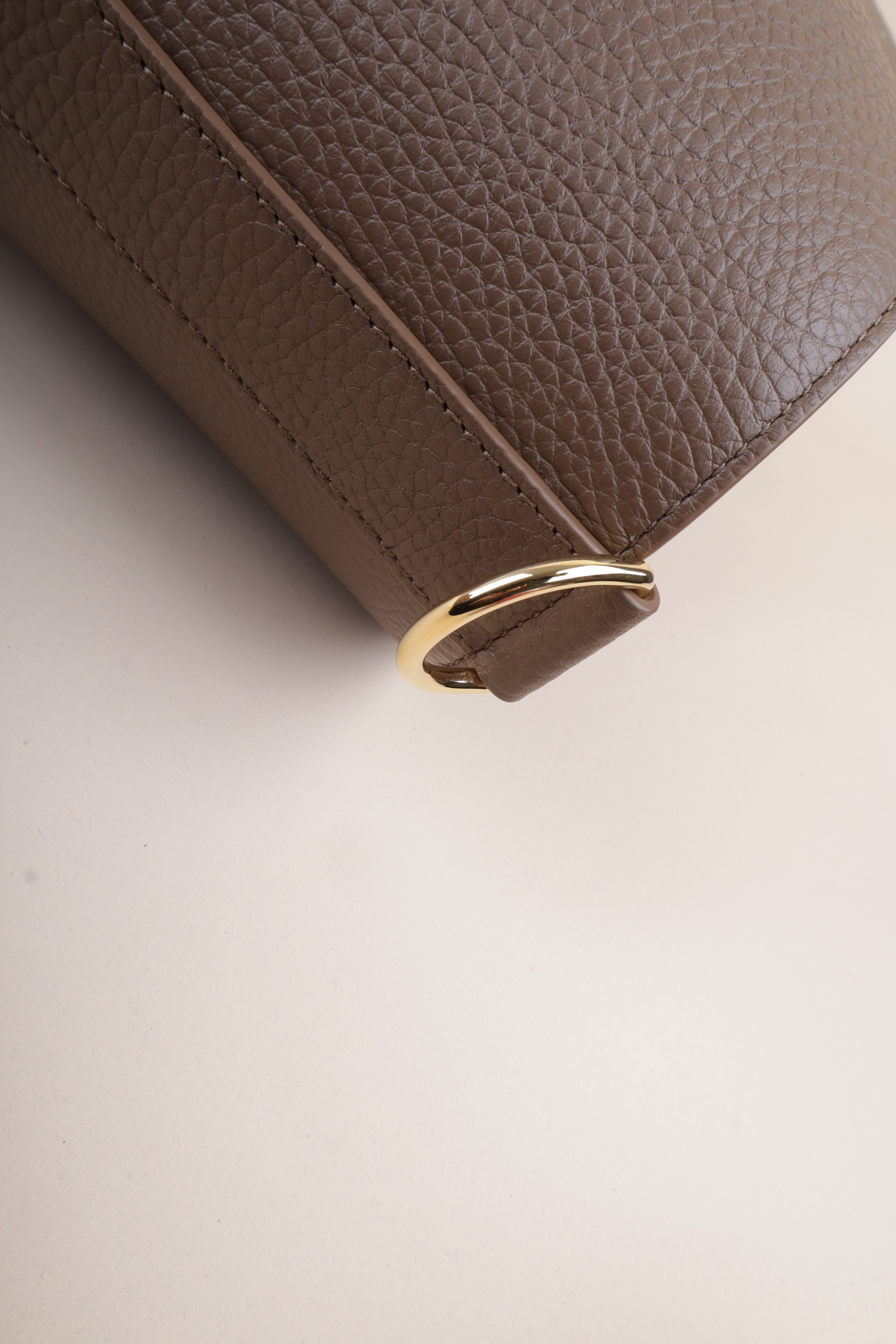 Burberry Brown Earth Medium Bucket Bag