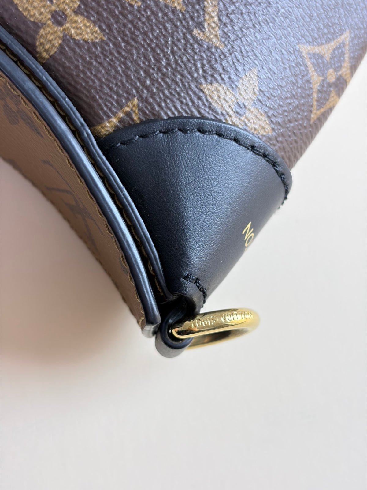 Louis Vuitton monogram reverse canvas black/ leather lv twinny