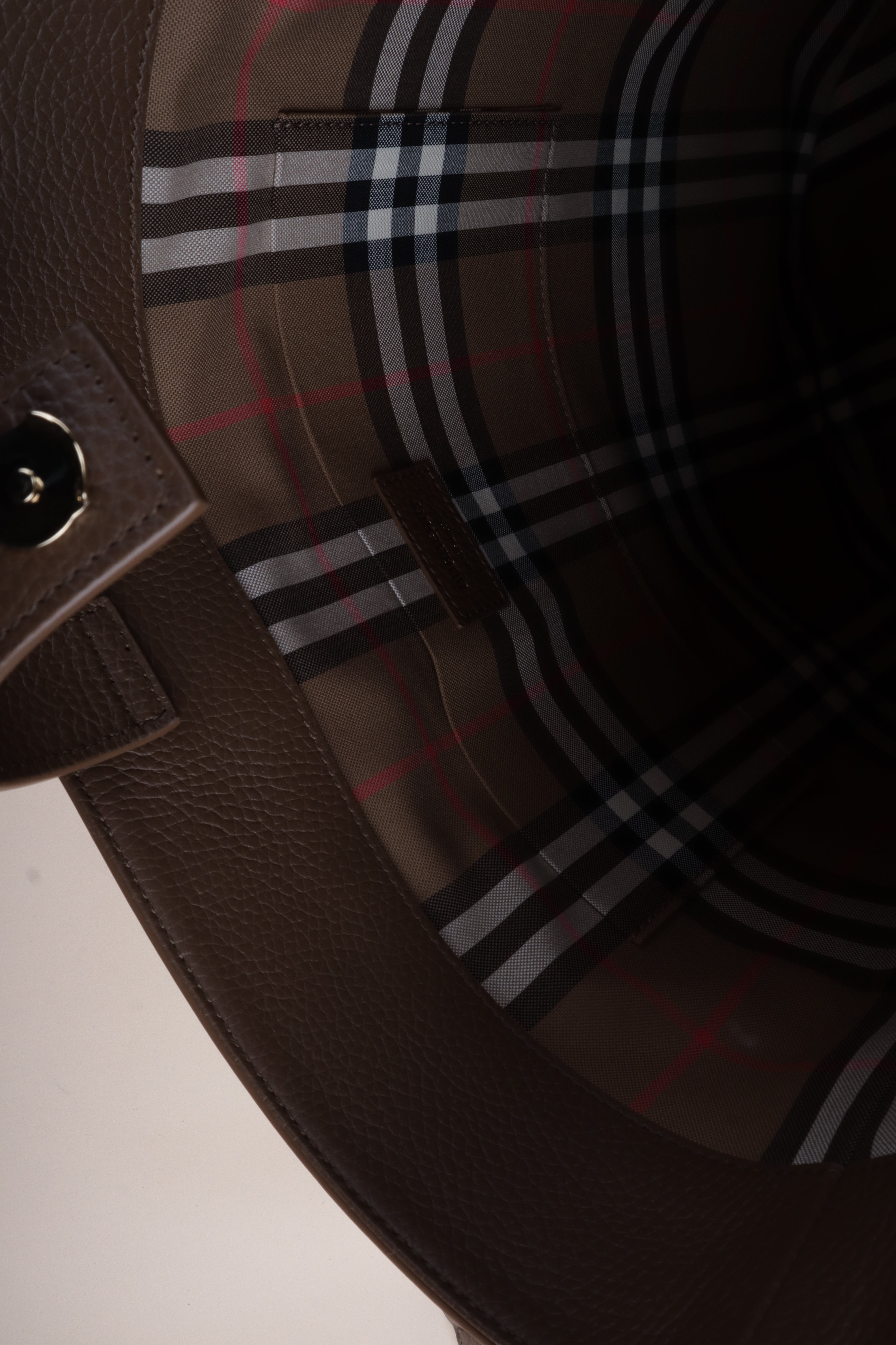 Burberry Brown Earth Medium Bucket Bag