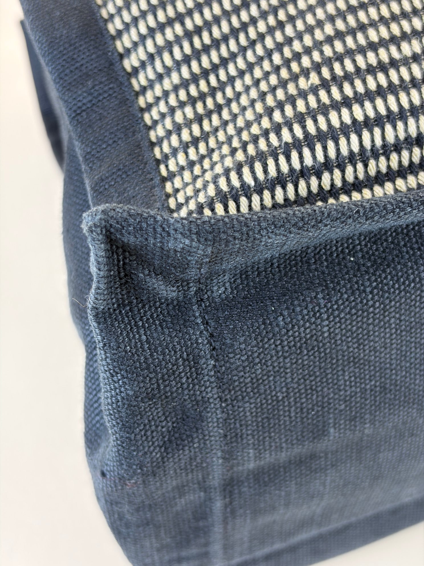 YSL linen calfskin rive gauche large tote bag