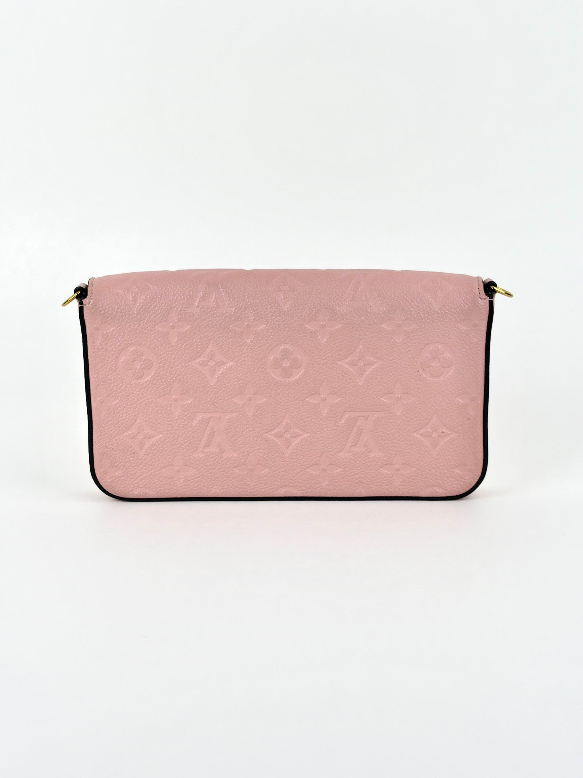 Louis Vuitton Pouder pink monogram empriente leather Felicie pochette