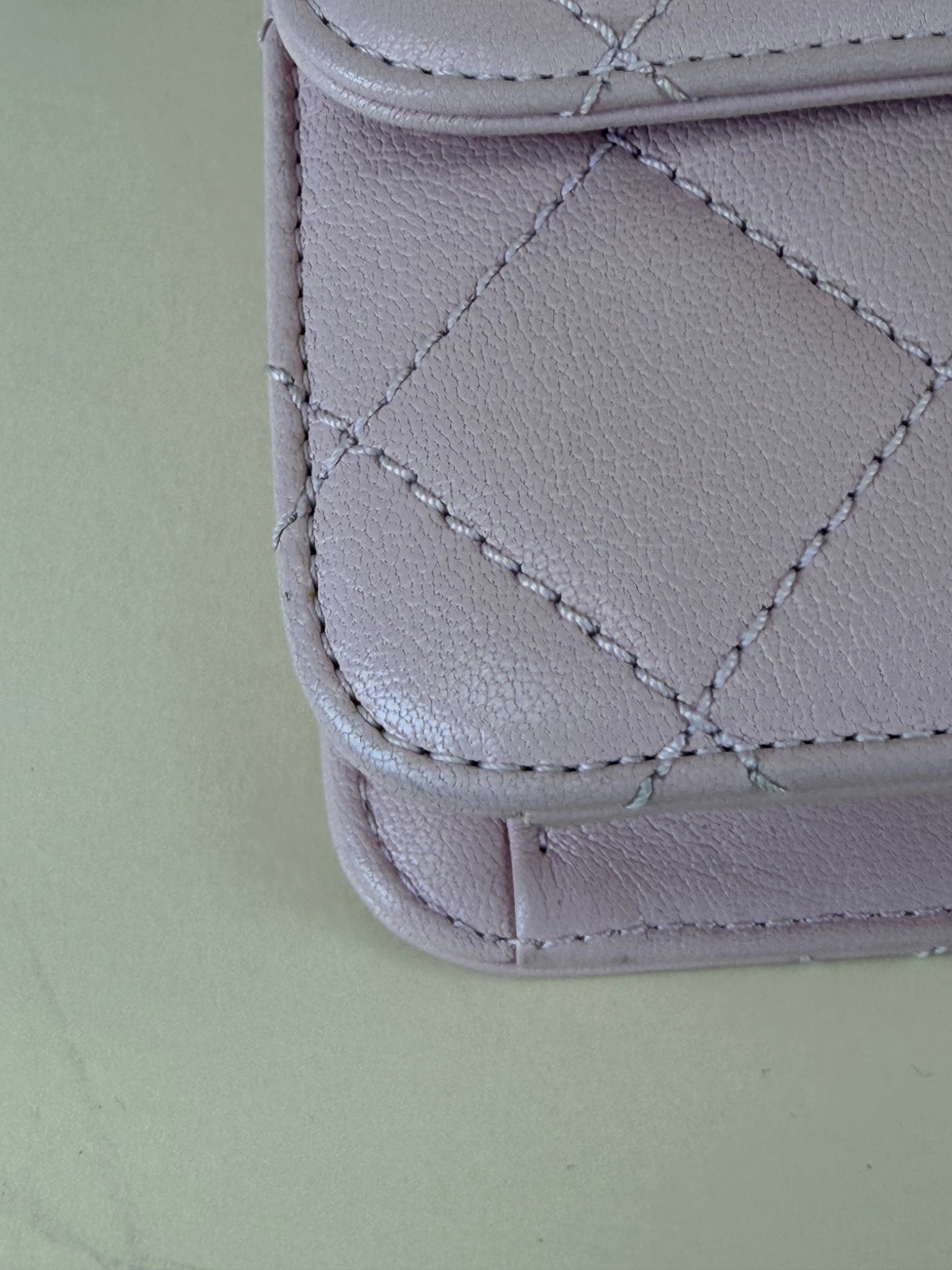 CHANEL quilted sheepskin leather beauty lock pink flap bag