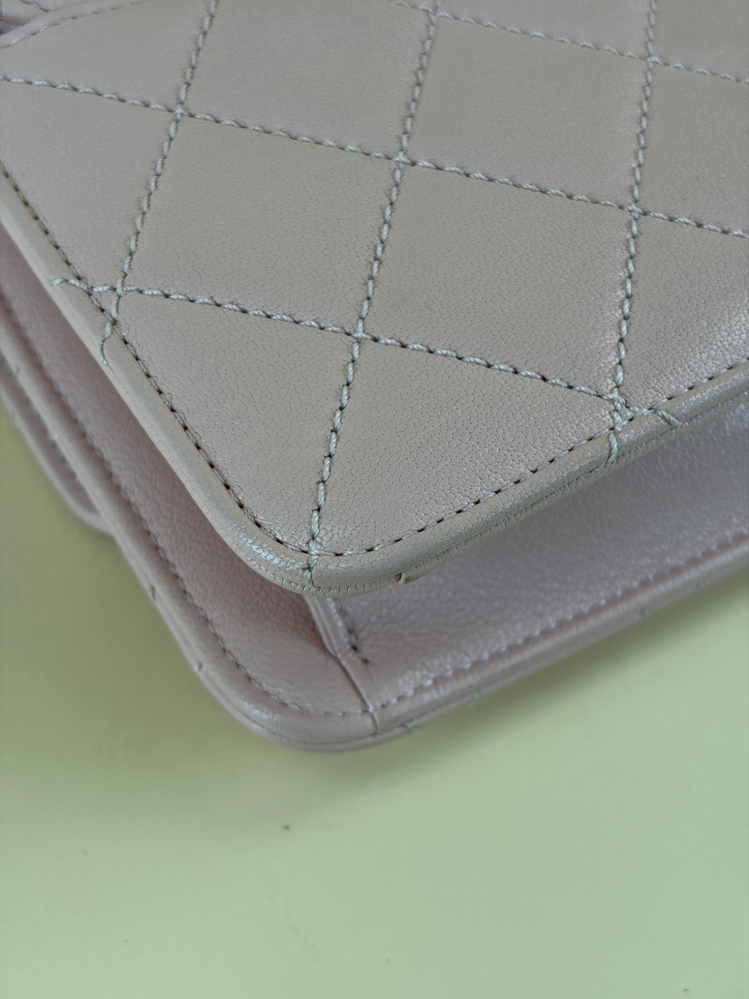 CHANEL quilted sheepskin leather beauty lock pink flap bag