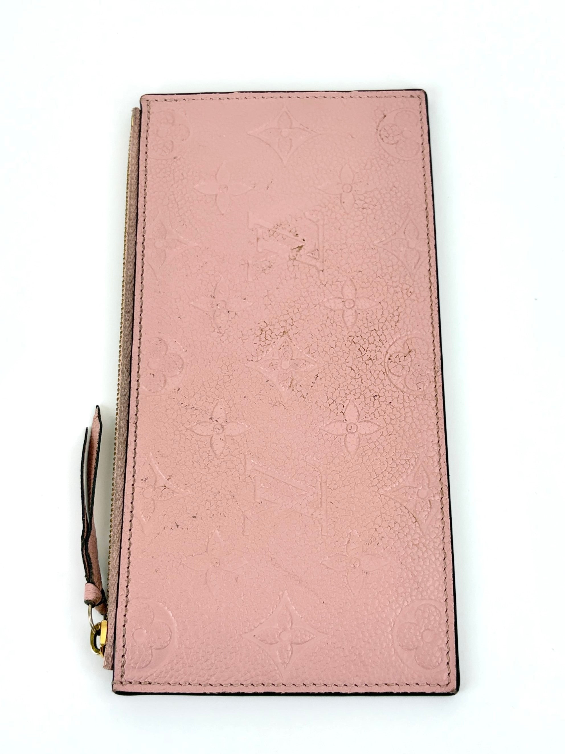 Louis Vuitton Pouder pink monogram empriente leather Felicie pochette