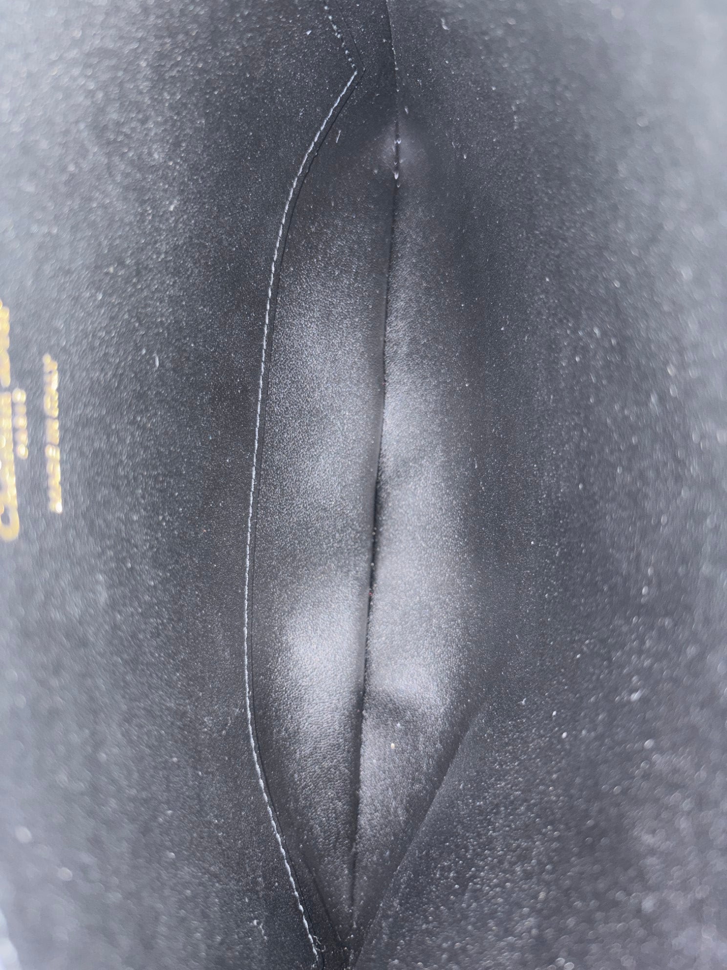 Dior black supple cannage calfskin medium caro daily pouch