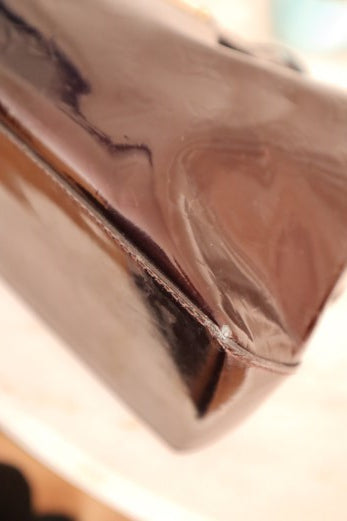 Louis Vuitton Burgundy Monogram Vernis Wilshire PM Tote Bag-handbag-Louis Vuitton-The Closet Egypt