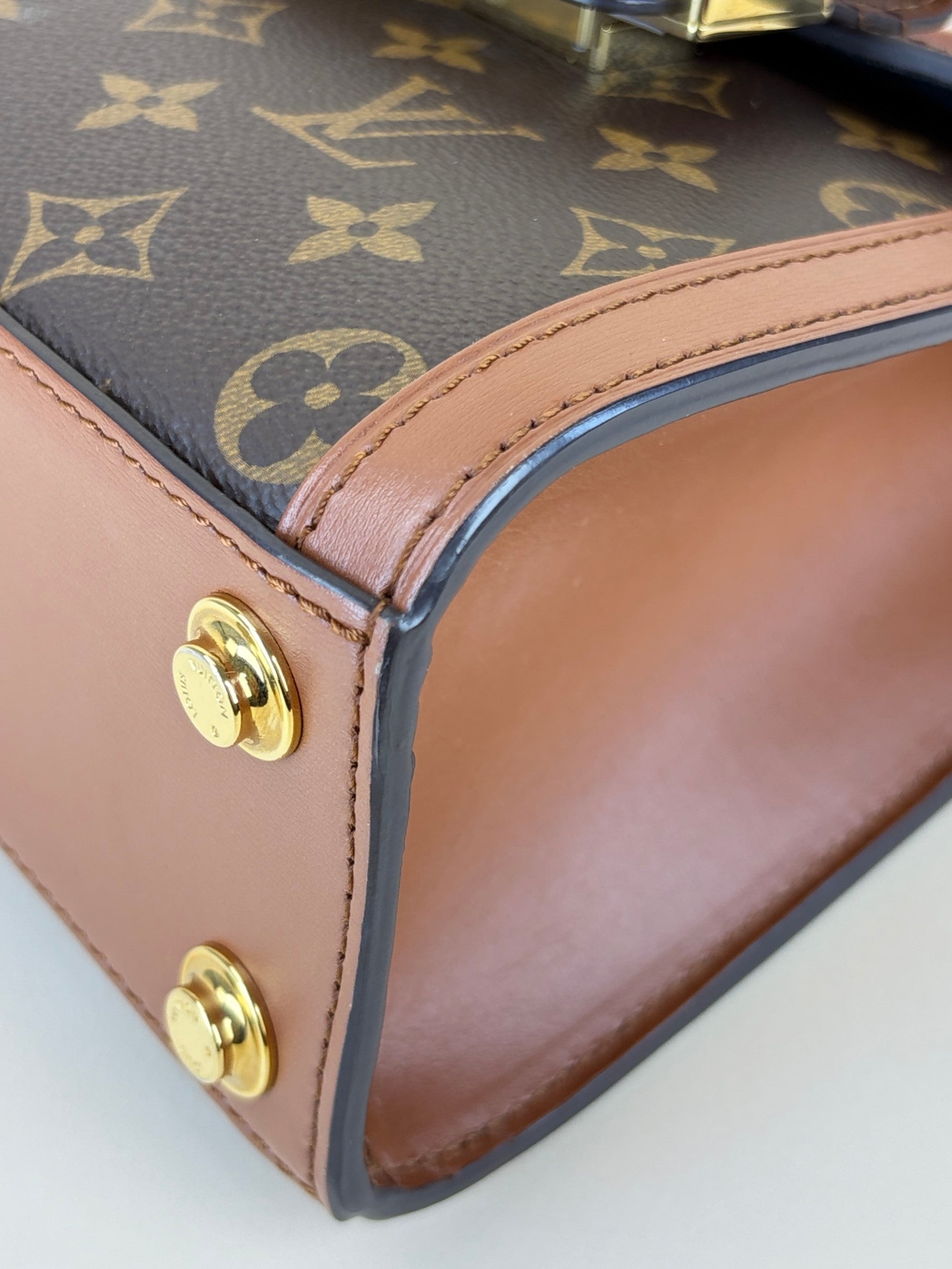 Louis Vuitton Reverse Monogram Dauphine Capitale Handbag with Strap