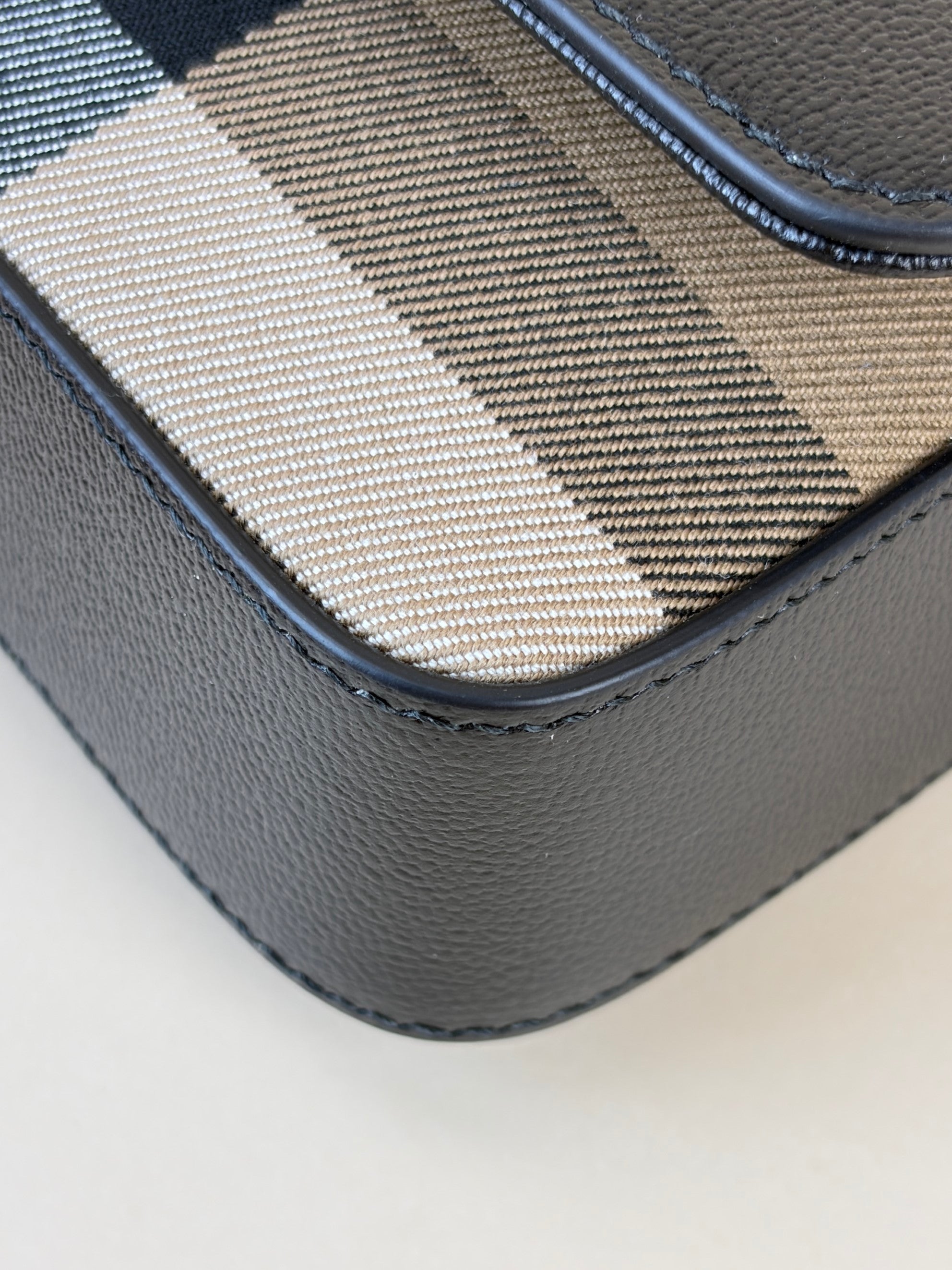 Burberry Black House Check Mix New Hampshire Crossbody Bag