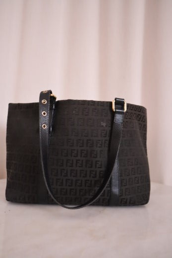 Fendi FF Black Shoulder Bag-handbag-Fendi-The Closet Egypt