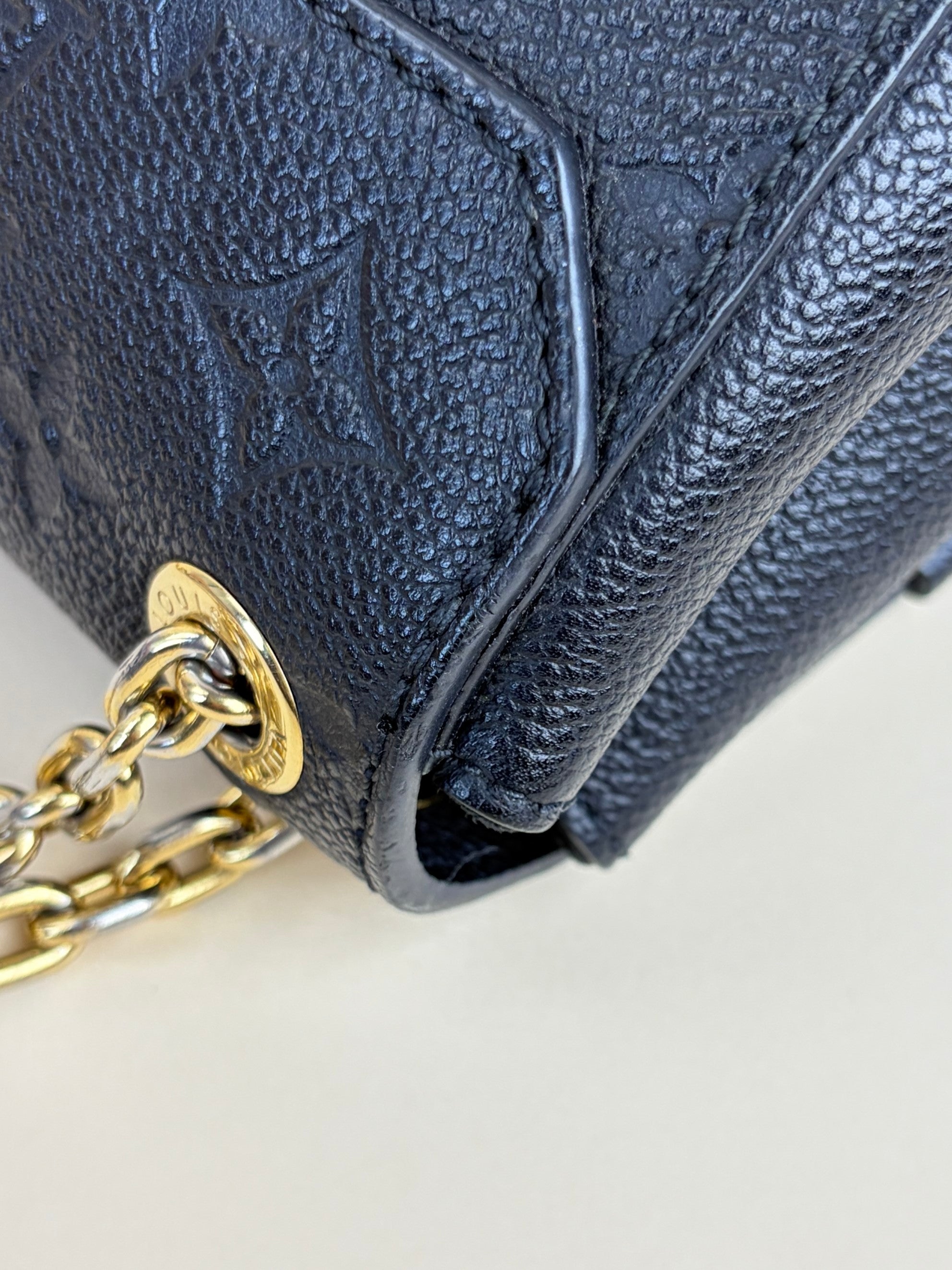 Louis Vuitton Black Monogram Empreinte Vavin BB Shoulder Bag