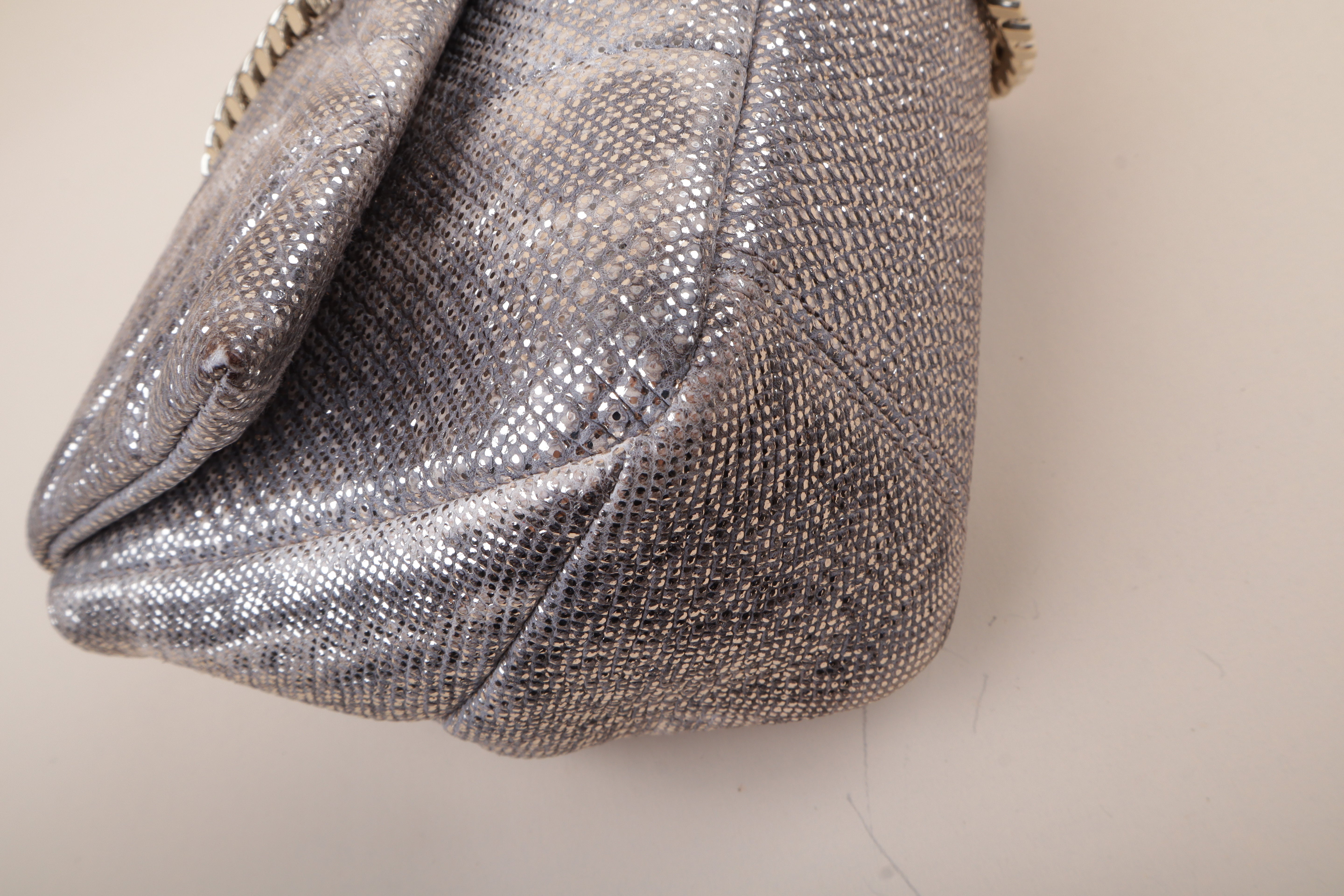 Bvlgari Metallic Milky Opal Serpentis Cabochon Shoulder Bag