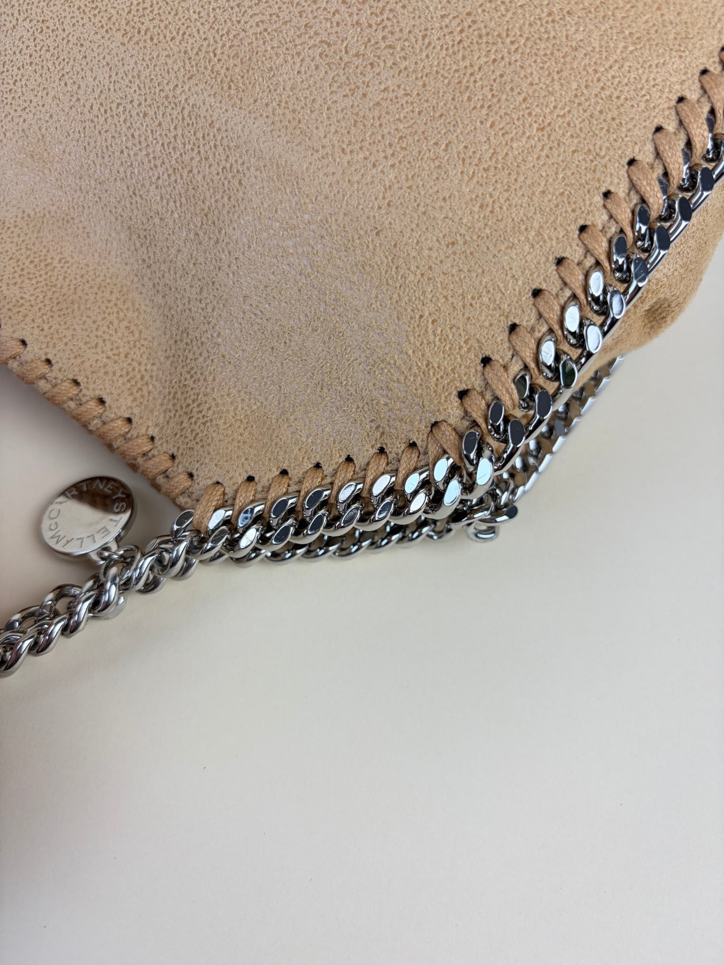 Stella Mccartney Nude Naturals falabella tiny tote bag